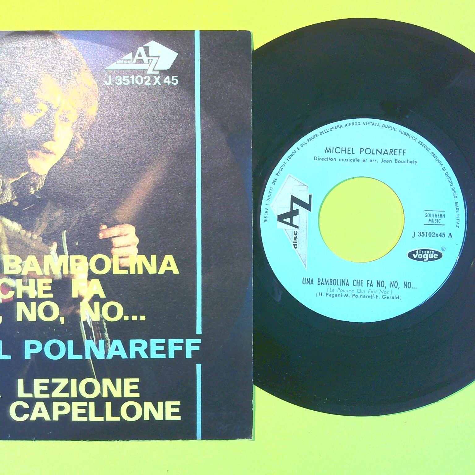 UNA BAMBOLINA CHE FA NO NO NO/LA LEZIONE DEL CAPELLONE POLNAREFF J 35102 1966 - immagine 2