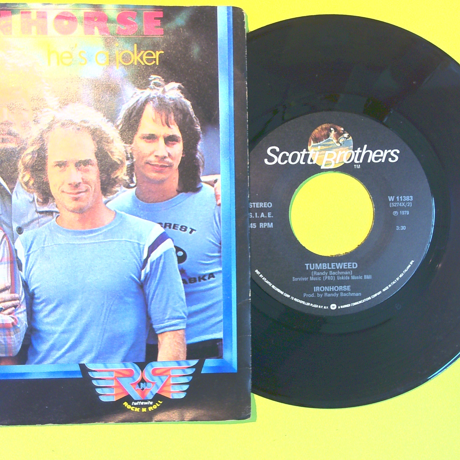 HE'S A JOKER/TUMBLEWEED IRONHORSE 45 GIRI W 11383 1979 - immagine 2