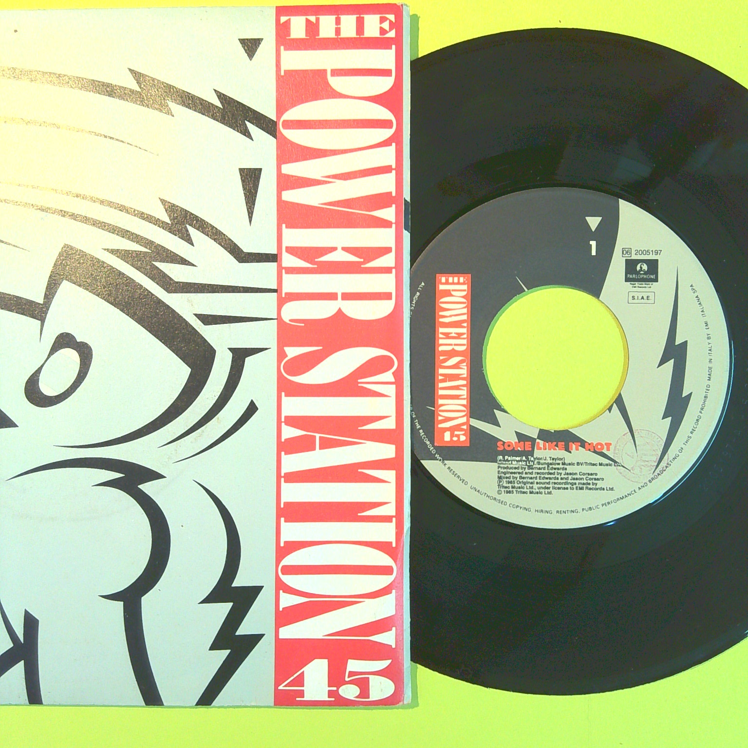 SOME LIKE IT HOT/THE HEAT IS ON THE POWER STATION 45 GIRI 06 2005197 1985 - immagine 2