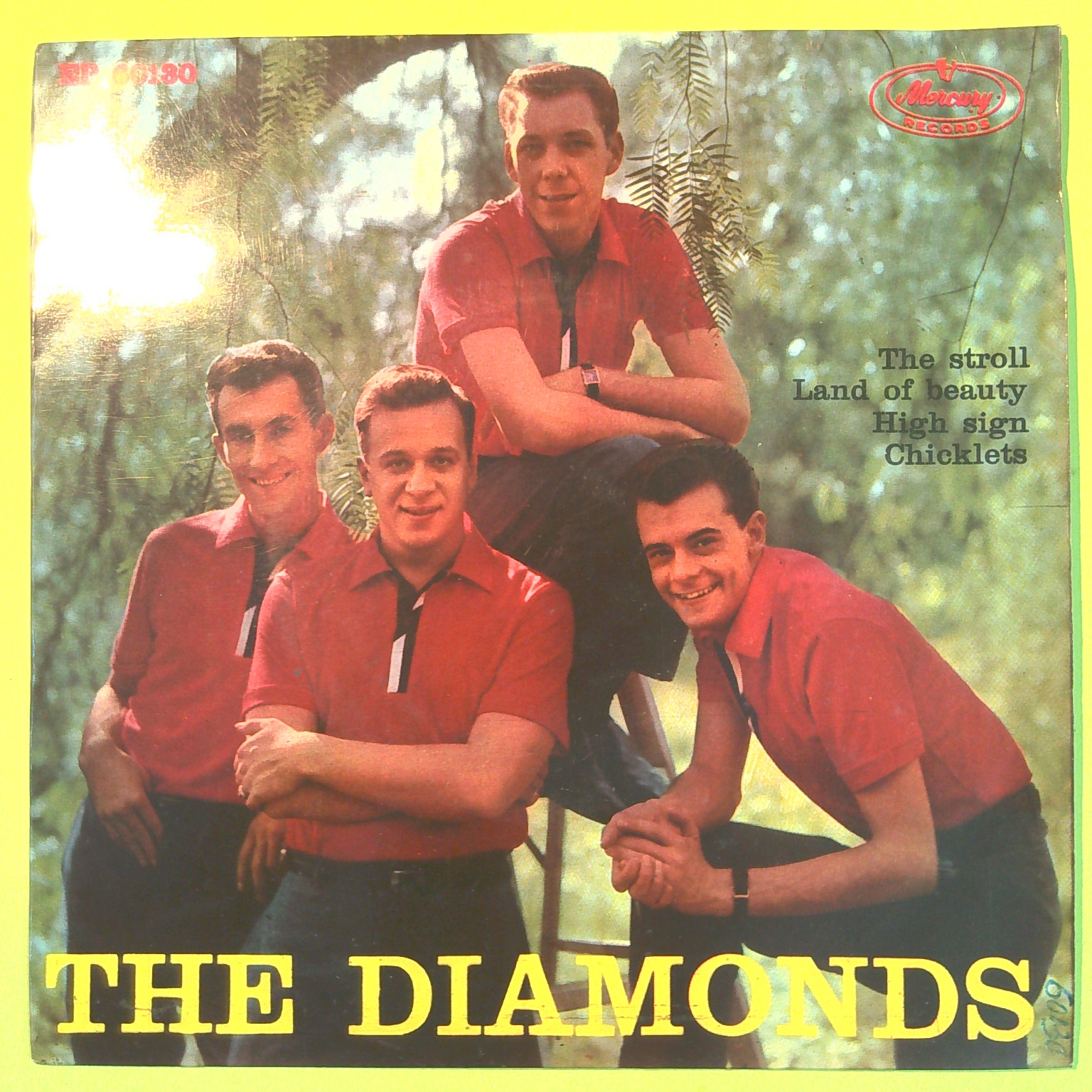 THE STROLL/LAND OF BEAUTY/HIGN SIGN/CHICKLETS THE DIAMONDS 45 GIRI EP 60130 1958