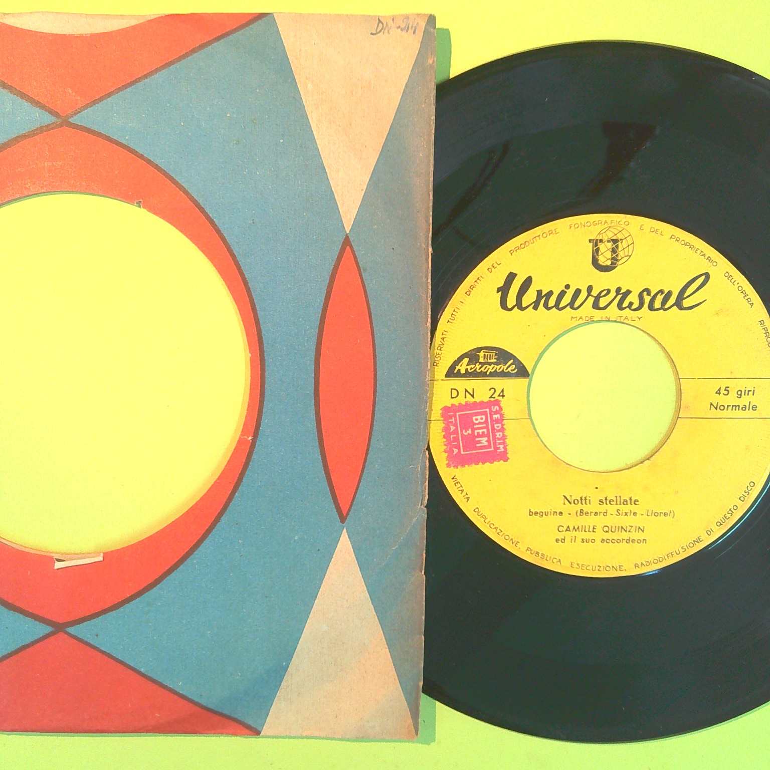 NOTTI STELLATE/UN PICCOLO GIRO IN CAMPAGNA CAMILLE QUINZIN 45 GITI DN 24 - immagine 2