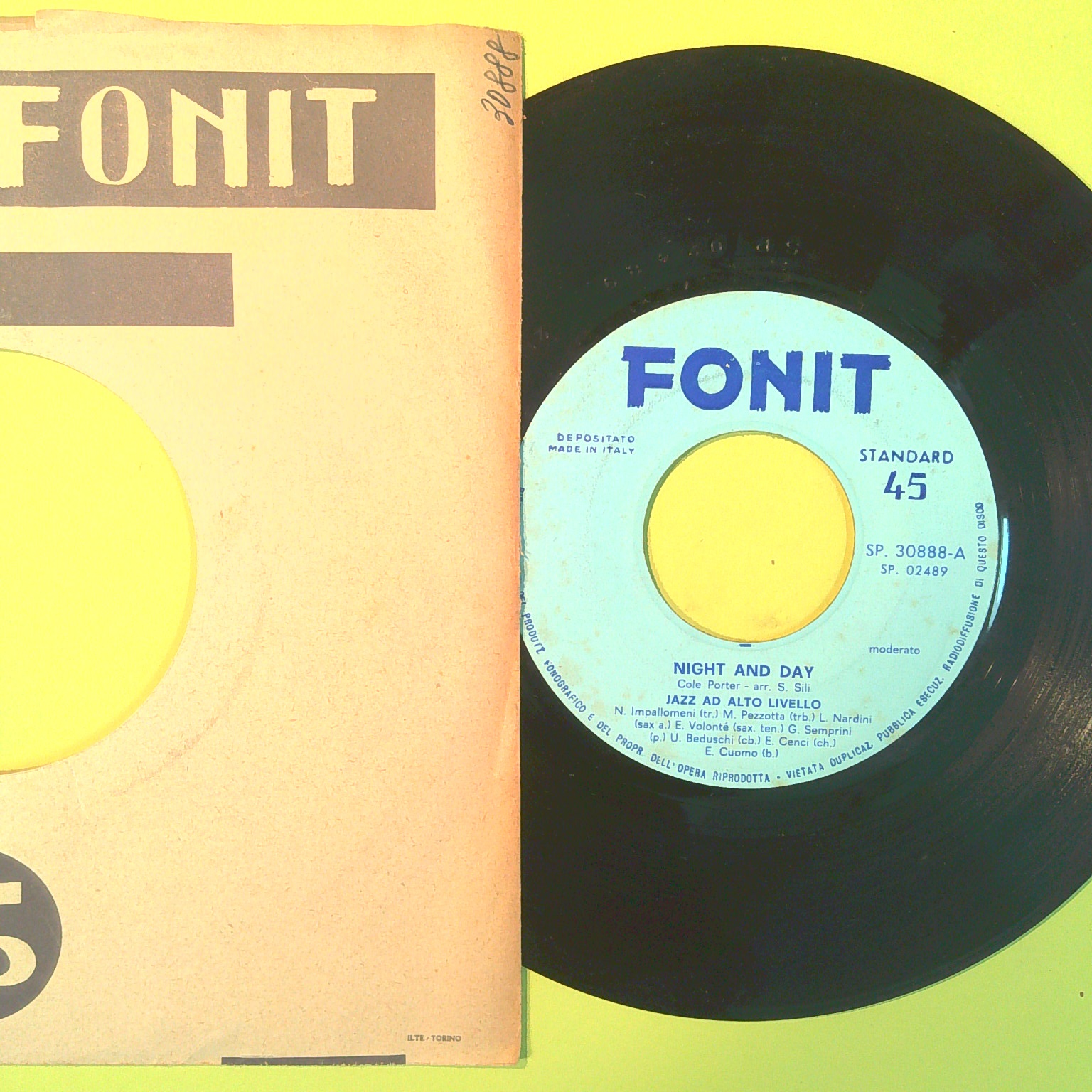 NIGHT AND DAY/STAR DUST 45 GIRI FONIT SP 30888 1960 - immagine 2