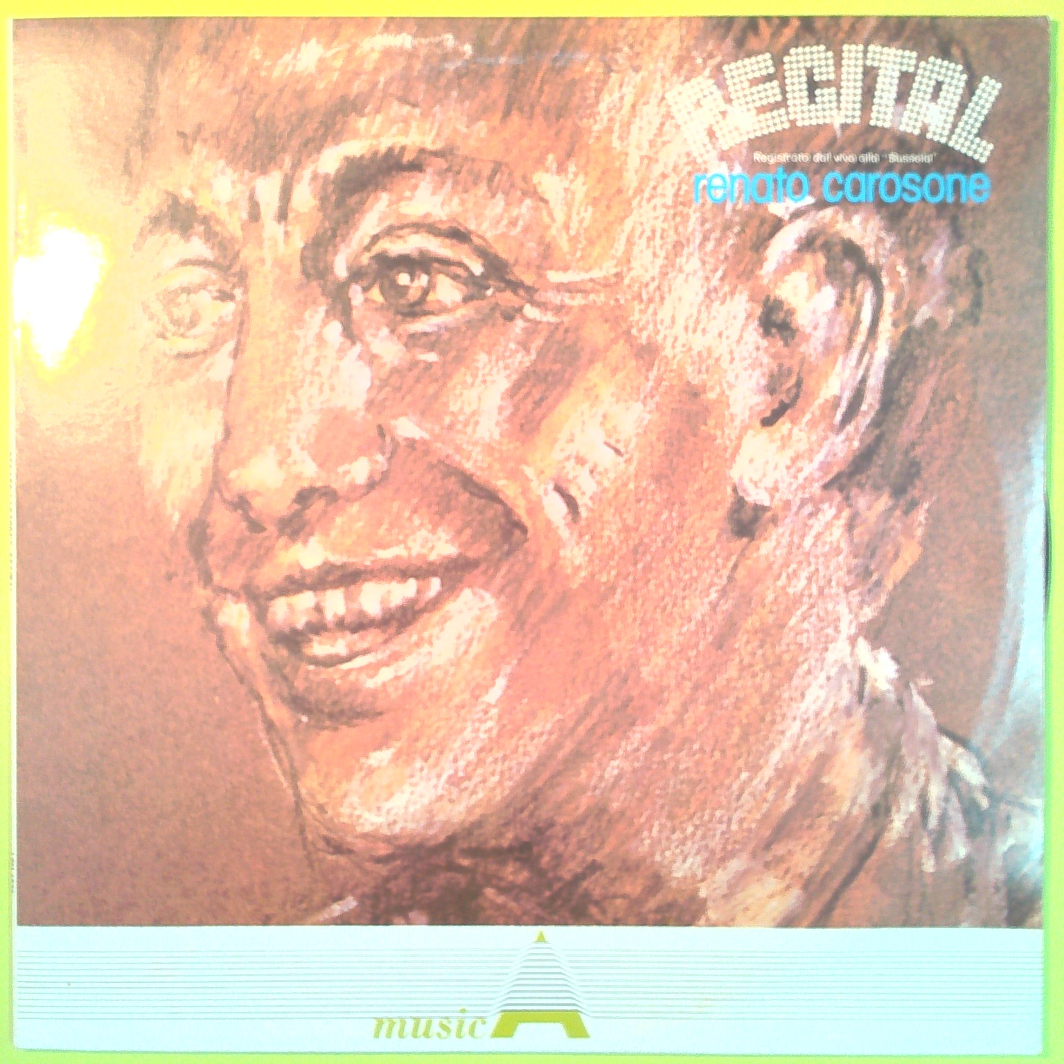 RECITAL RENATO CAROSONE 33 GIRI CGD LSM 1079 1984