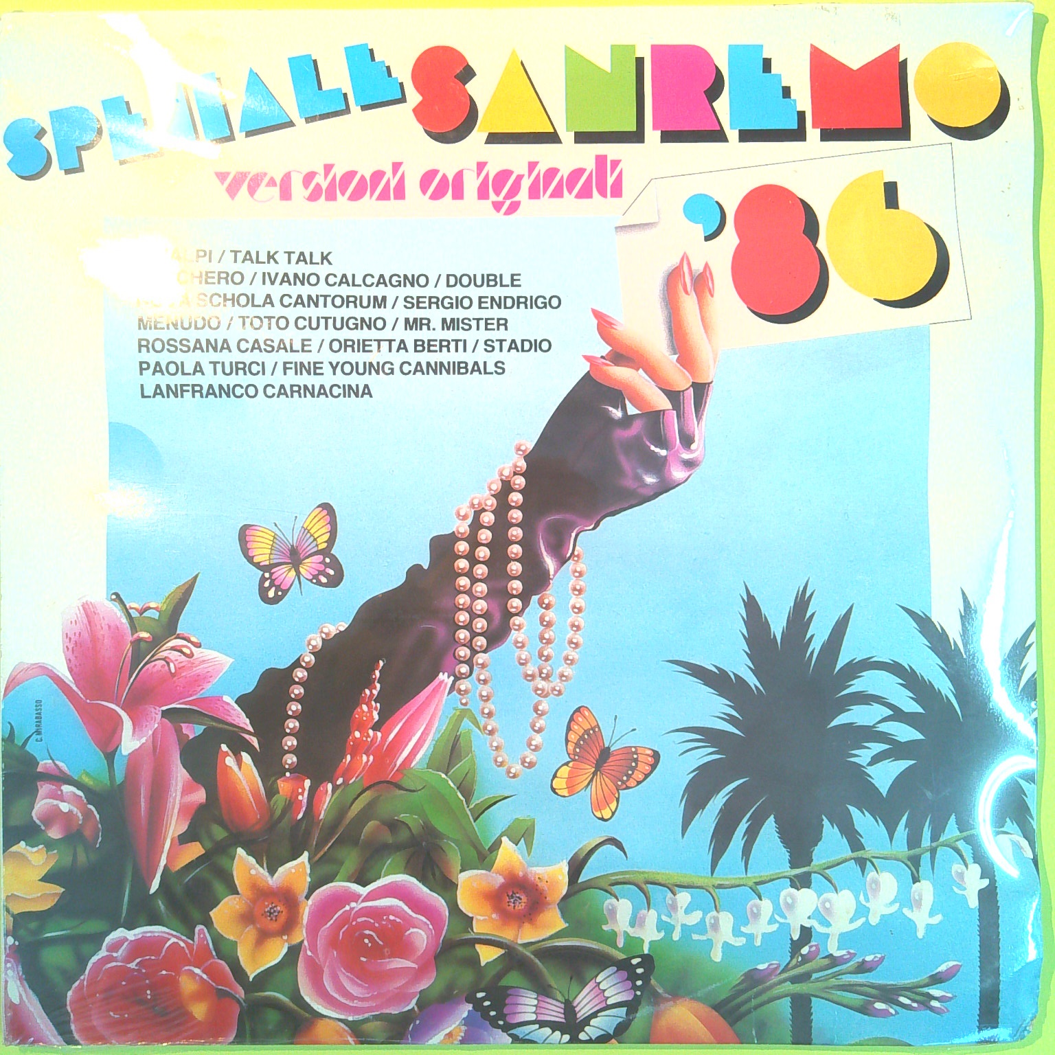 SPECIALE SANREMO '86 VERSIONI ORIGINALI 33 GIRI RCA ZL 34374 1986