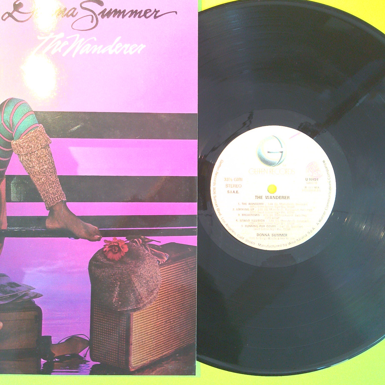 THE WANDERER DONNA SUMMER 33 GIRI WEA INTERNATIONAL U 99124 1980 - immagine 2