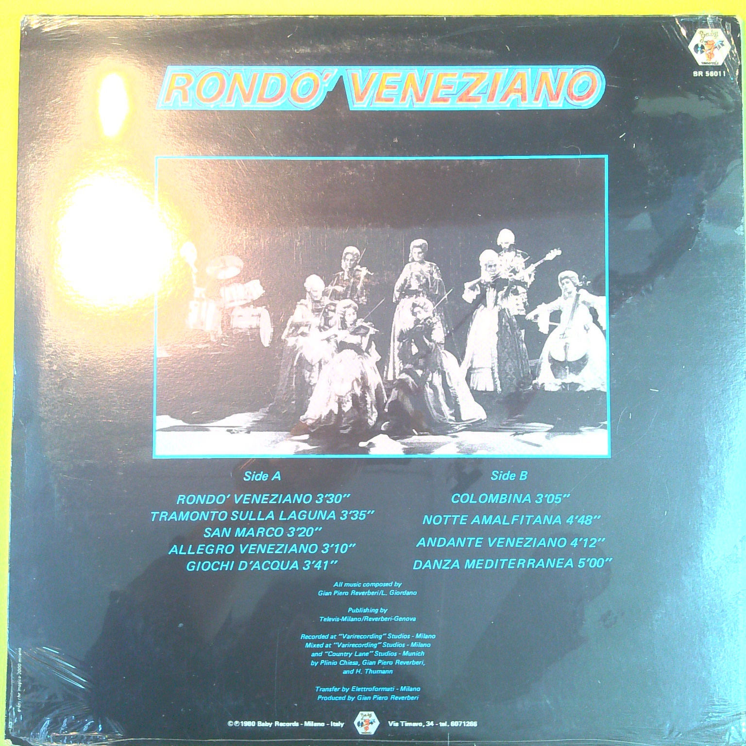 RONDÒ VENEZIANO 33 GIRI BABY RECORDS 56011 1980 - immagine 2
