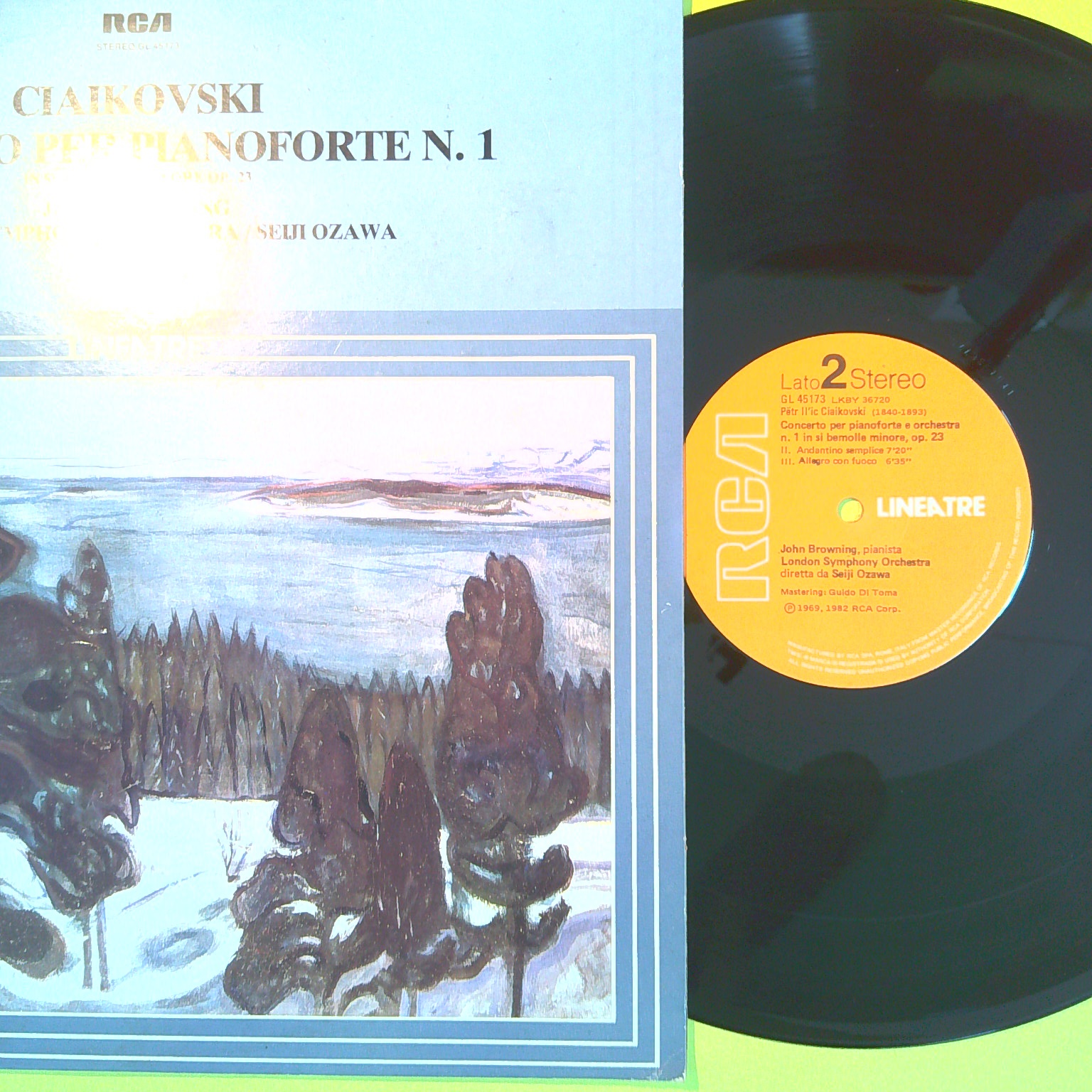 CIAIKOVSKI CONCERTO PER PIANOFORTE N. 1 33 GIRI RCA GL 45173 - immagine 2