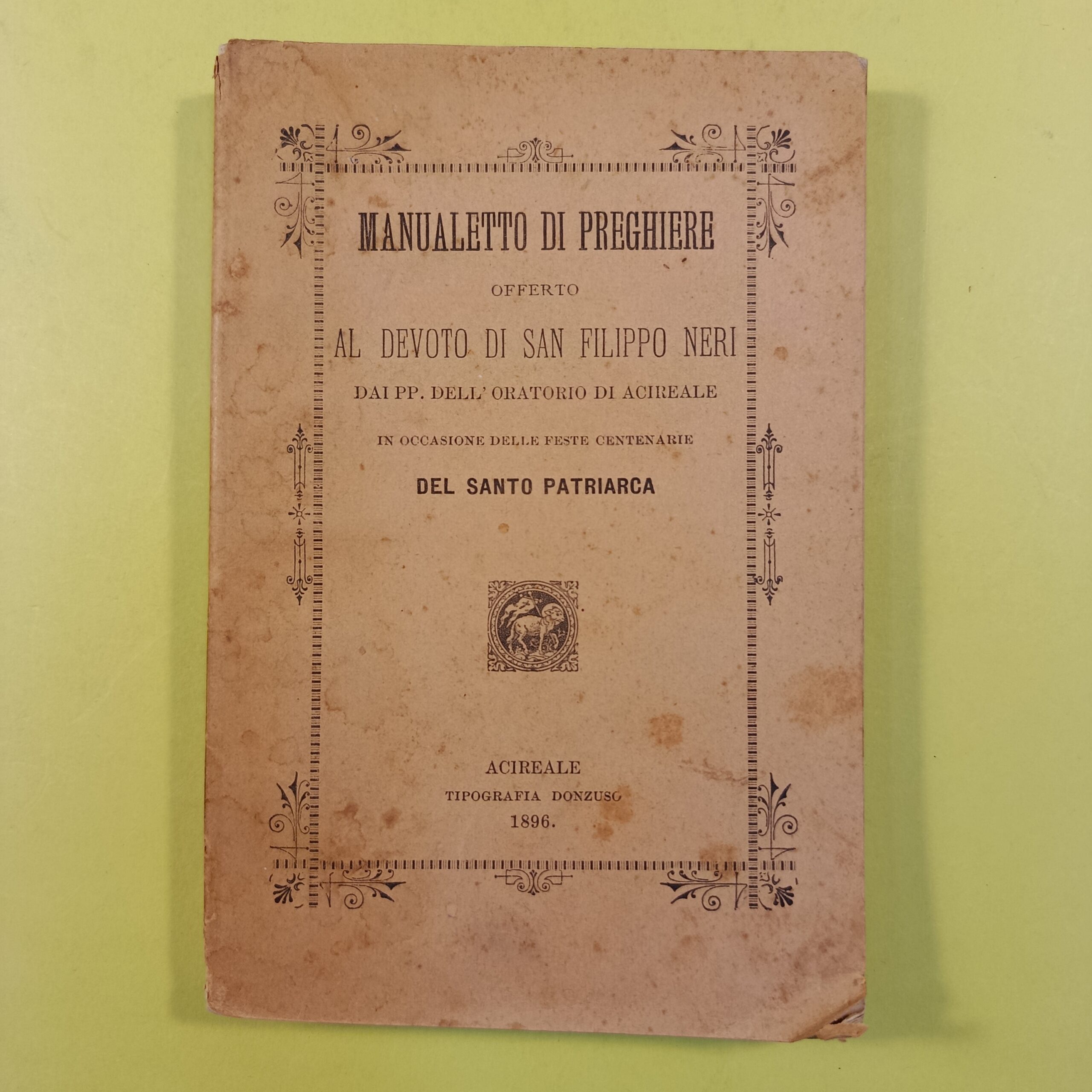 MANUALETTO DI PREGHIERE