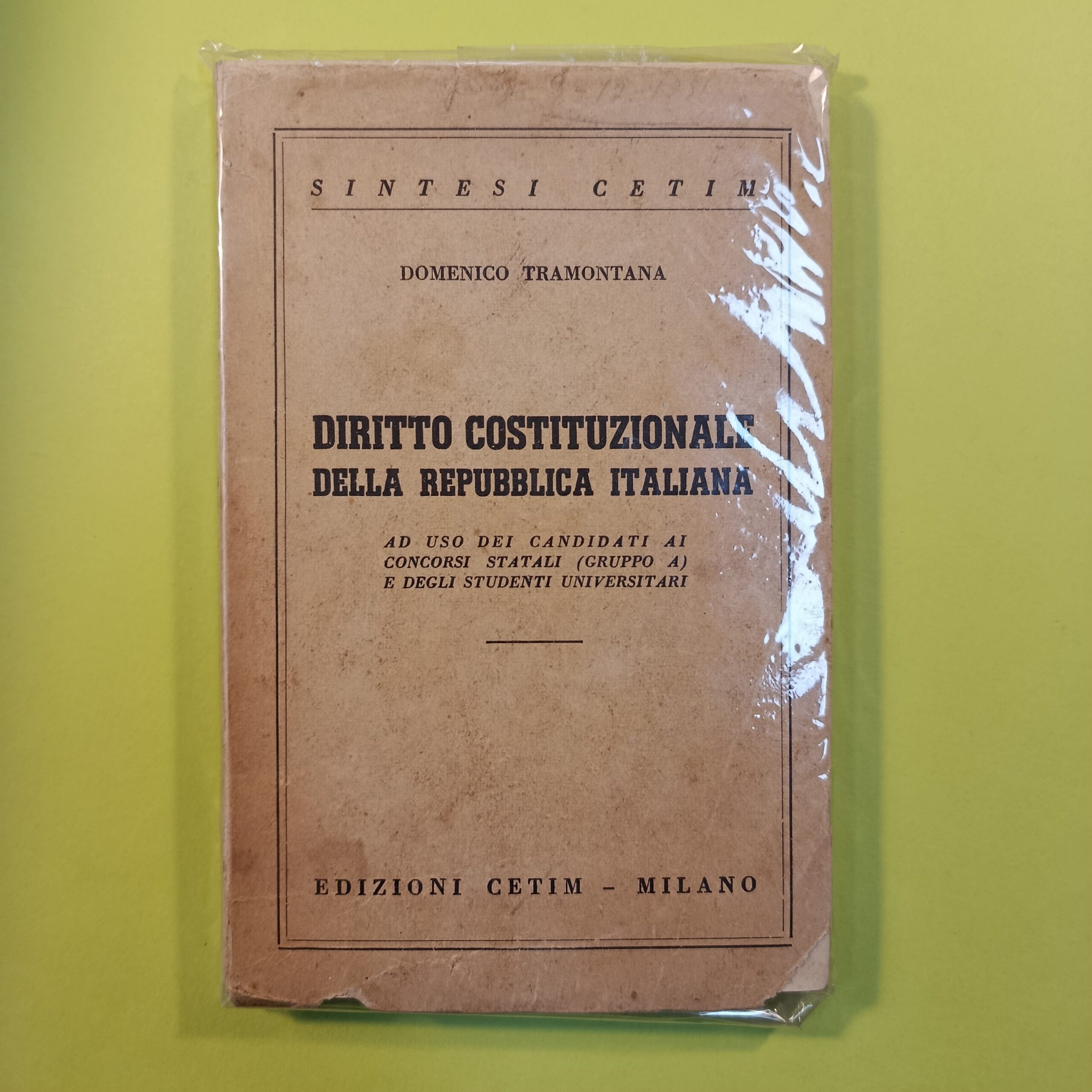 DIRITTO COSTITUZIONALE DELLA REPUBBLICA ITALIANA