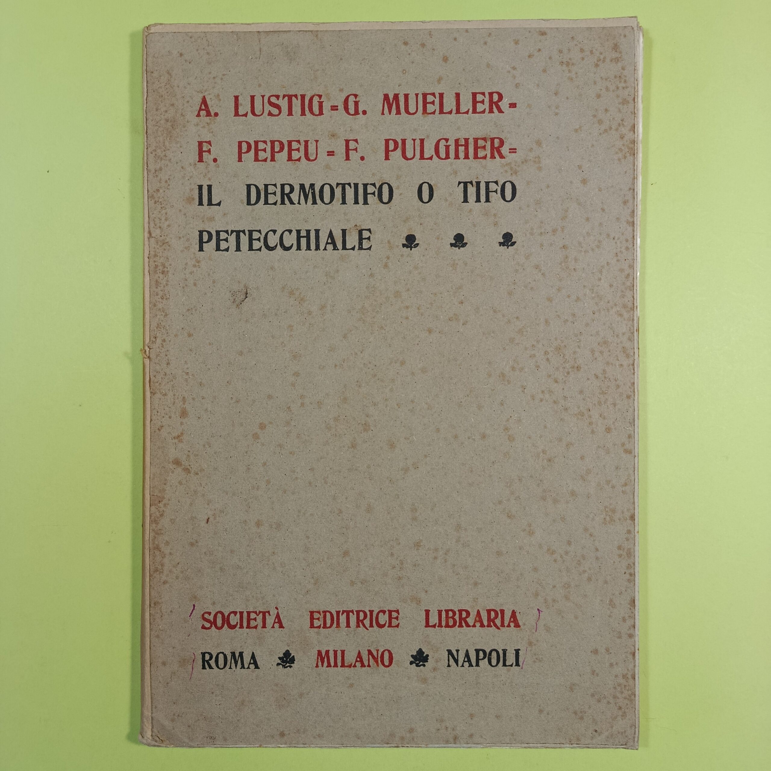 IL DERMOTIFO O TIFO PETECCHIALE