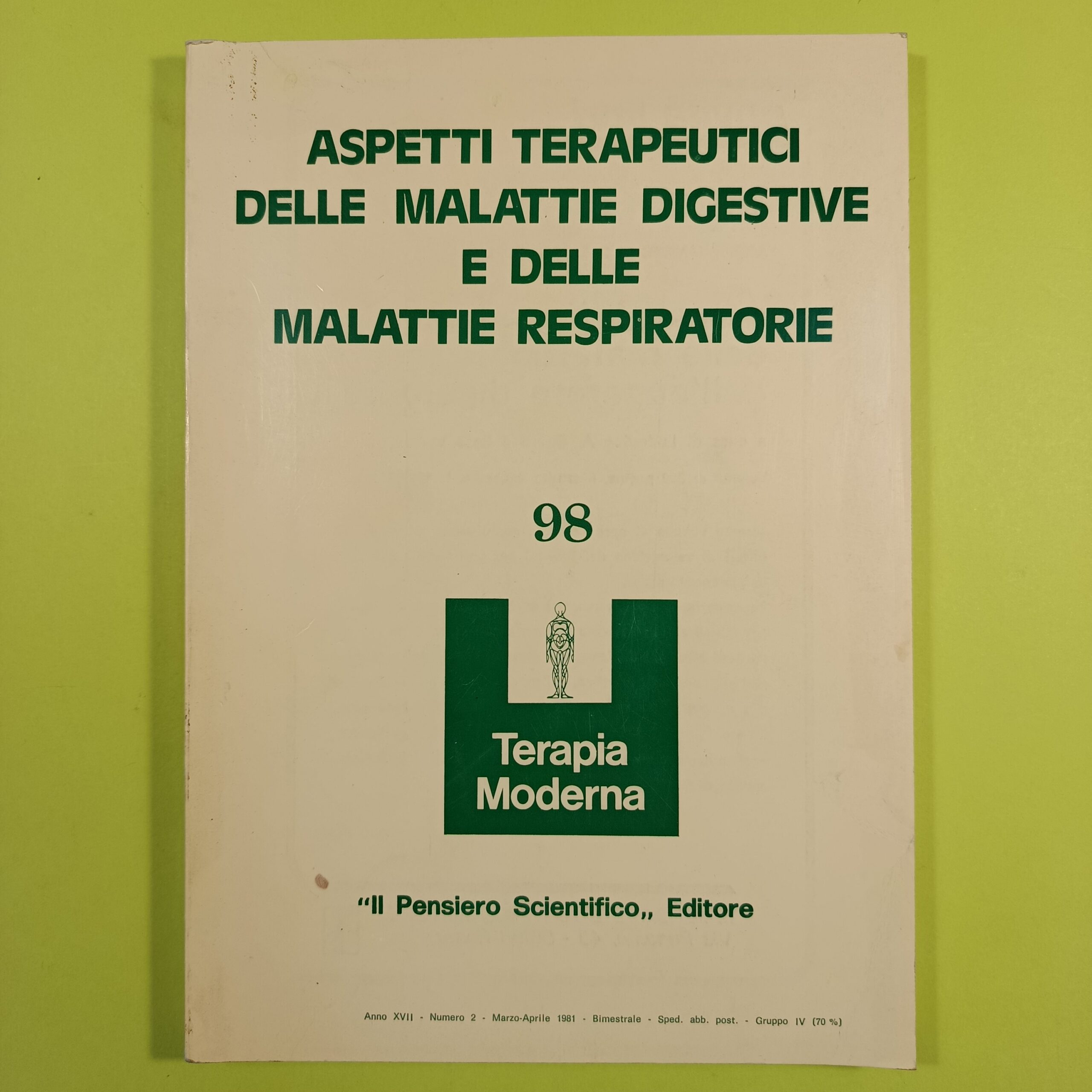 ASPETTI TERAPEUTICI DELLE MALATTIE DIGESTIVE E DELLE MALATTIE RESPIRATORIE