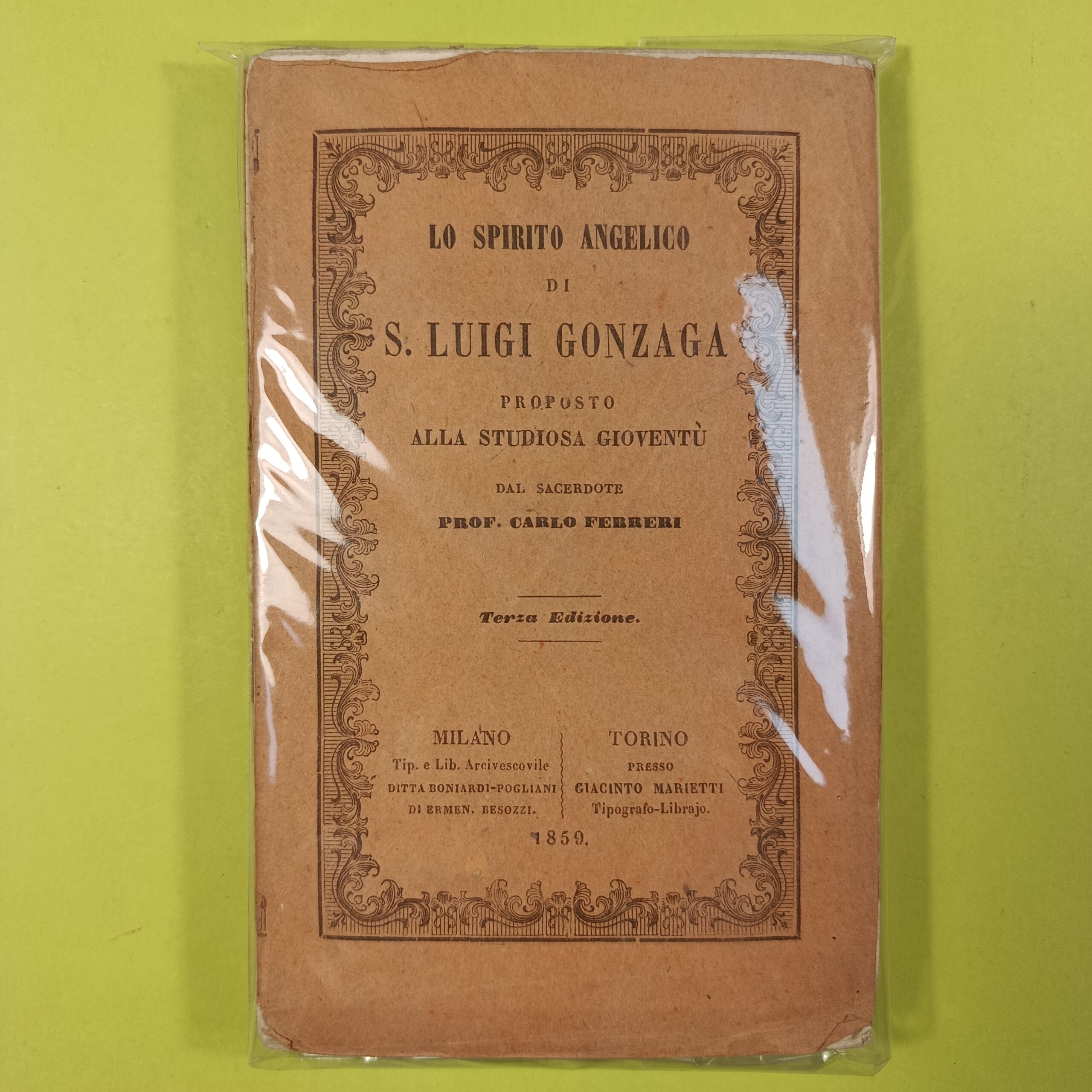 LO SPIRITO ANGELO DI S. LUIGI GONZAGA