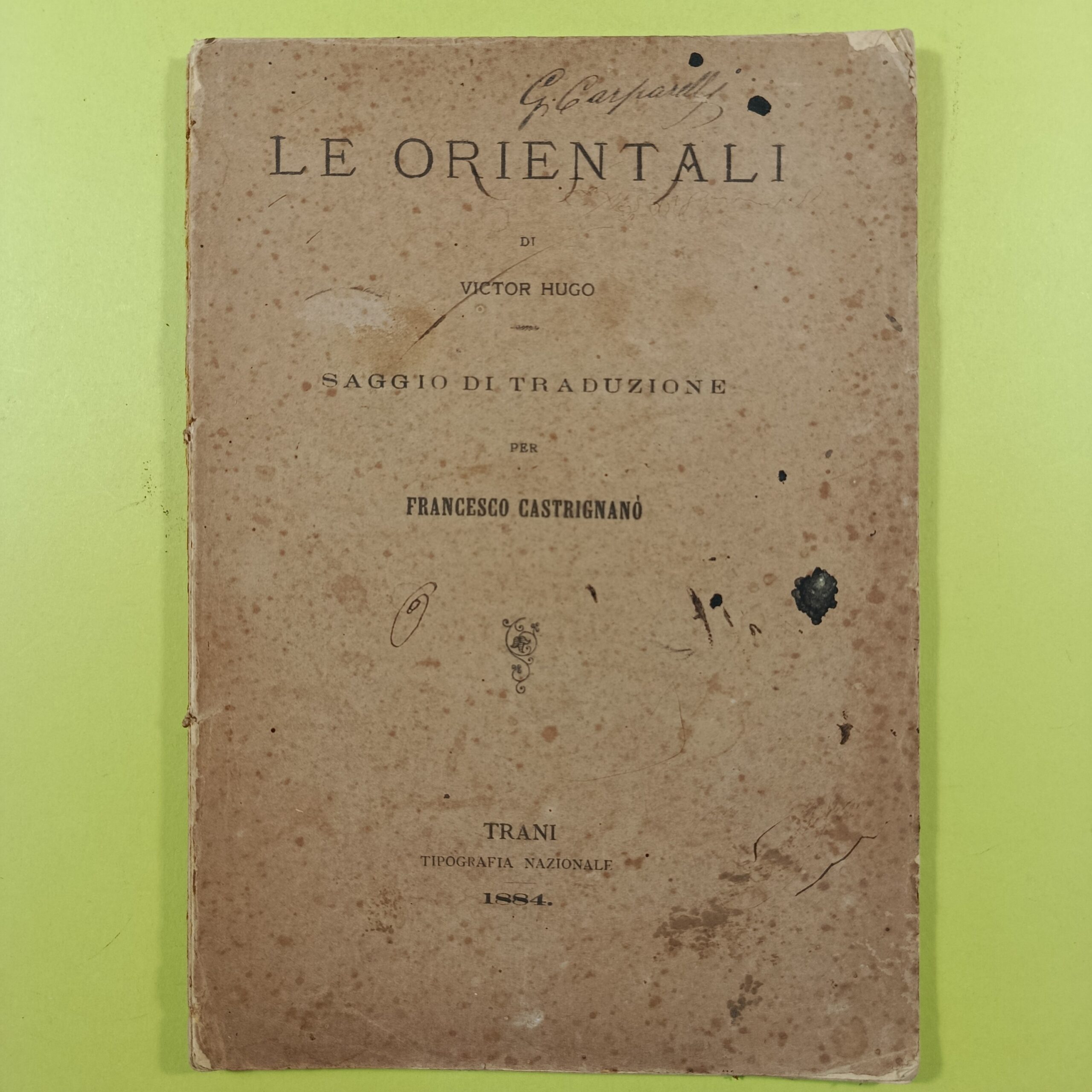 LE ORIENTALI DI VICTOR HUGÒ