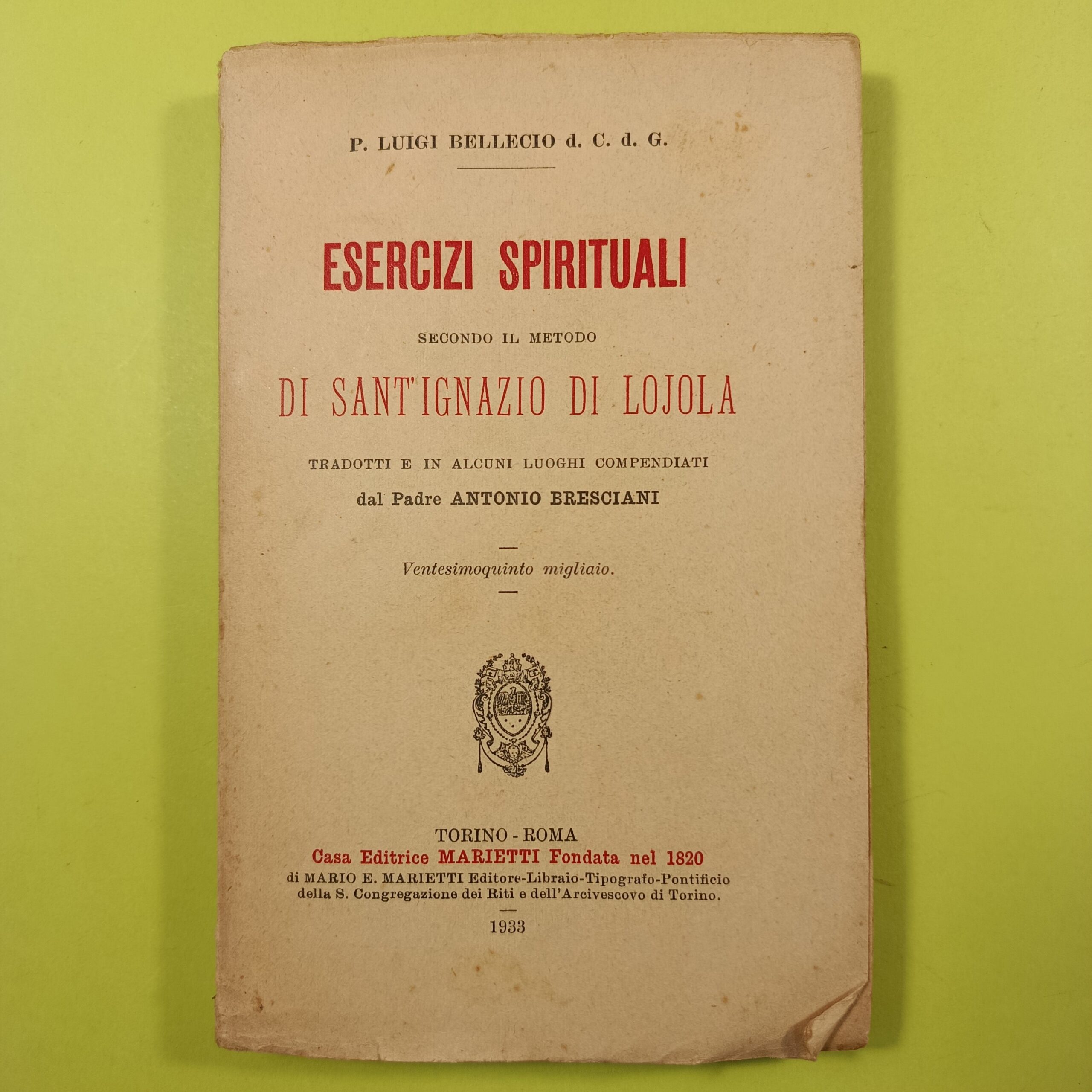 ESERCIZI SPIRITUALI
