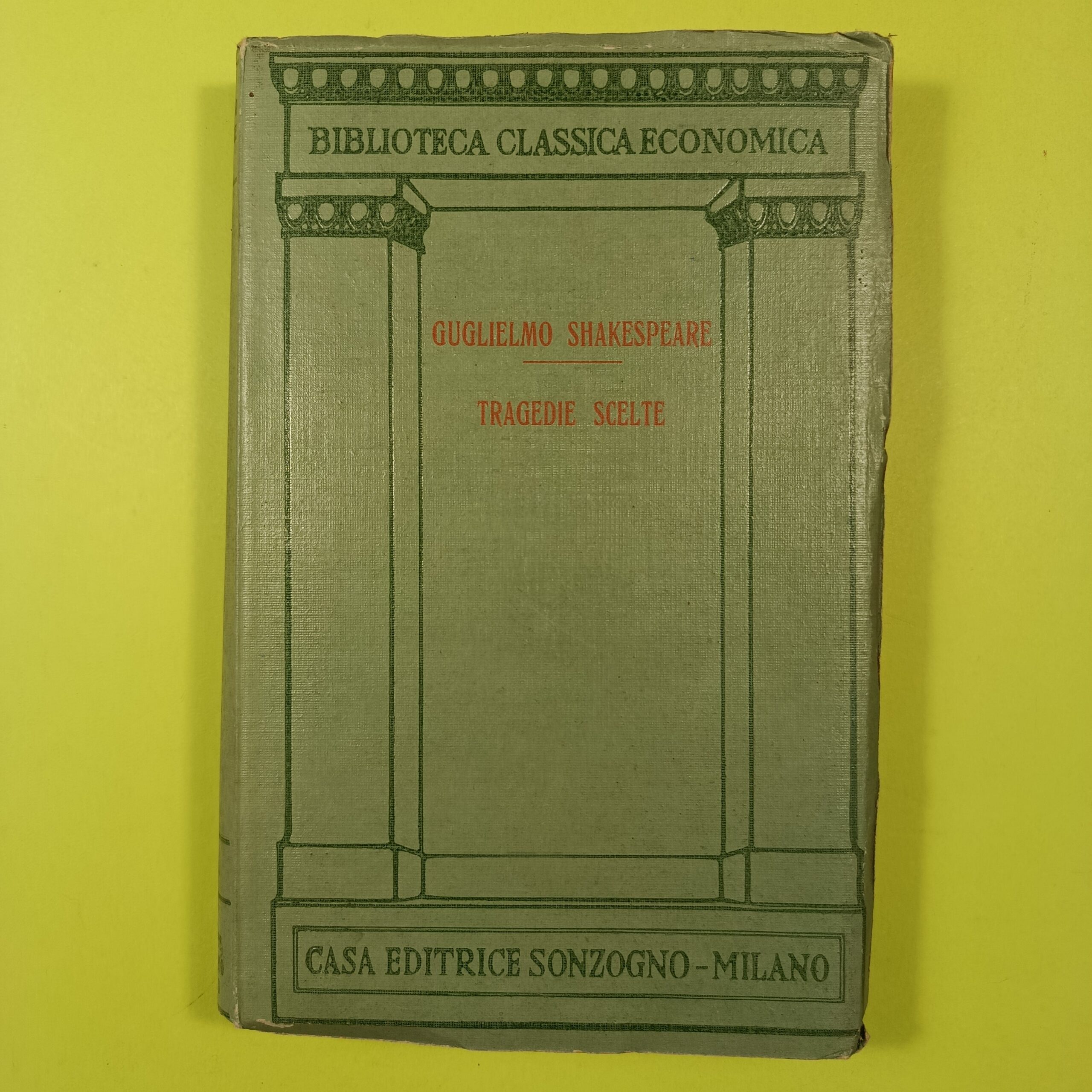 SHAKESPEARE TRAGEDIE SCELTE