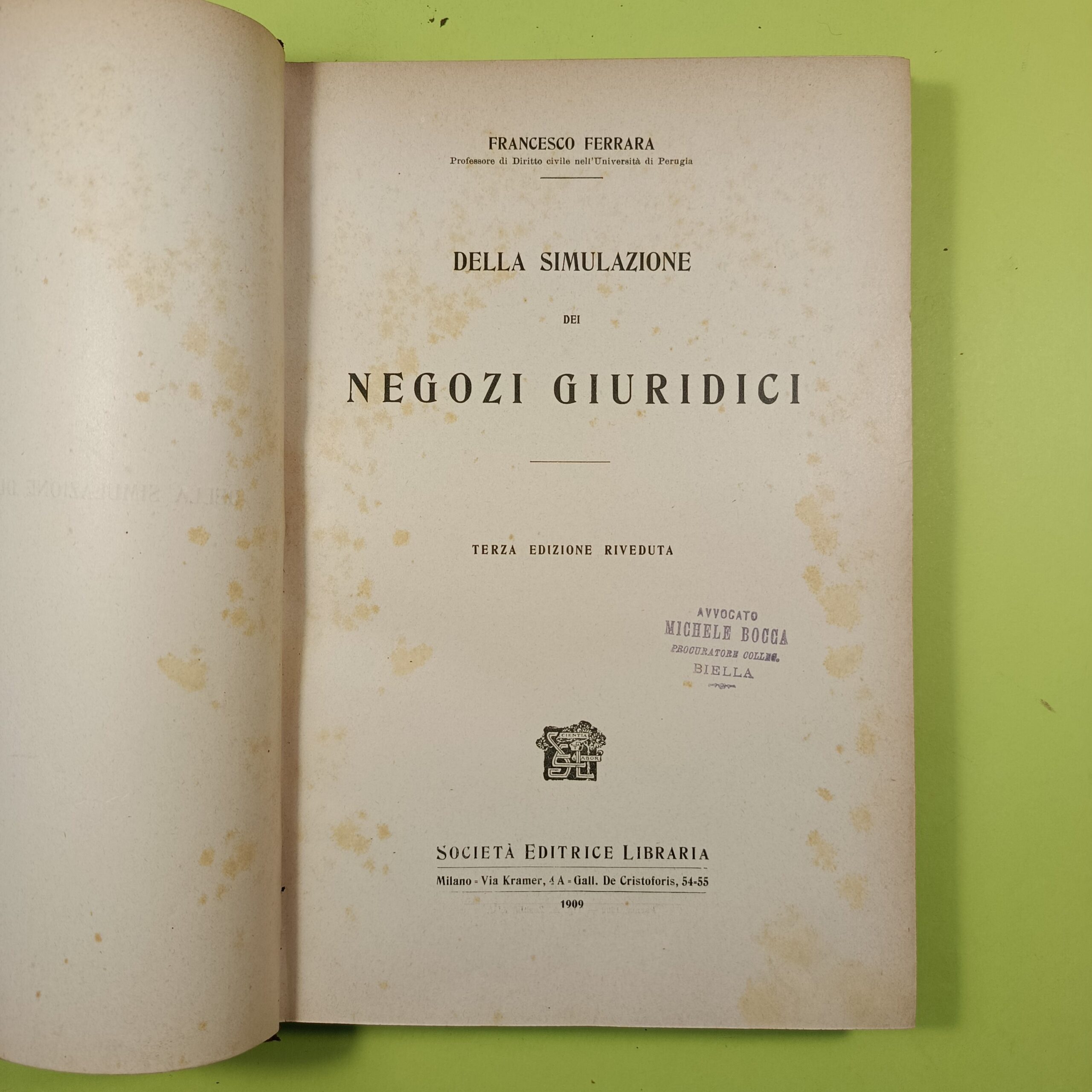 DELLA SIMULAZIONE DEI NEGOZI GIURIDICI - immagine 3