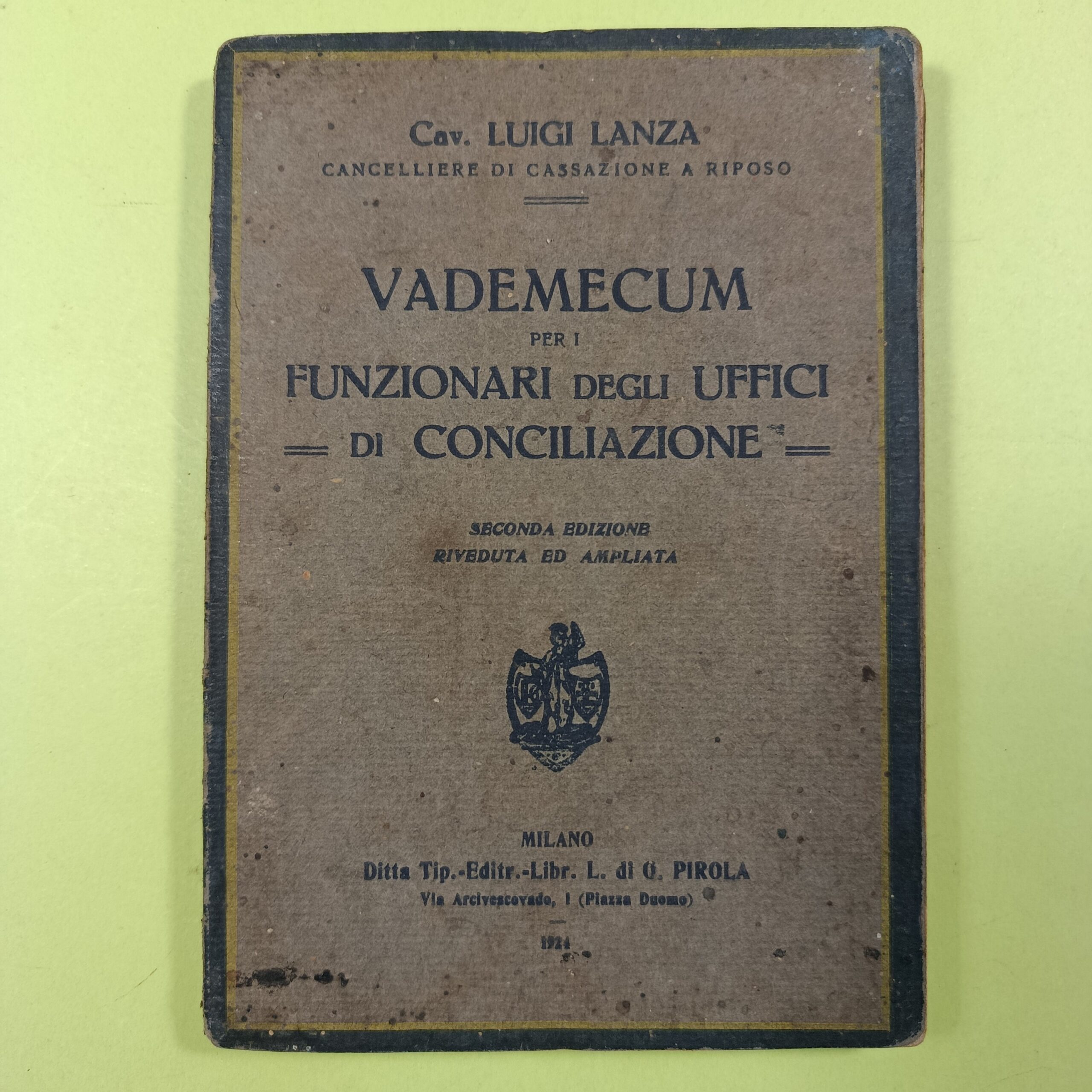 VADEMECUM PER I FUNZIONARI DEGLI UFFICI DI CONCILIAZIONE