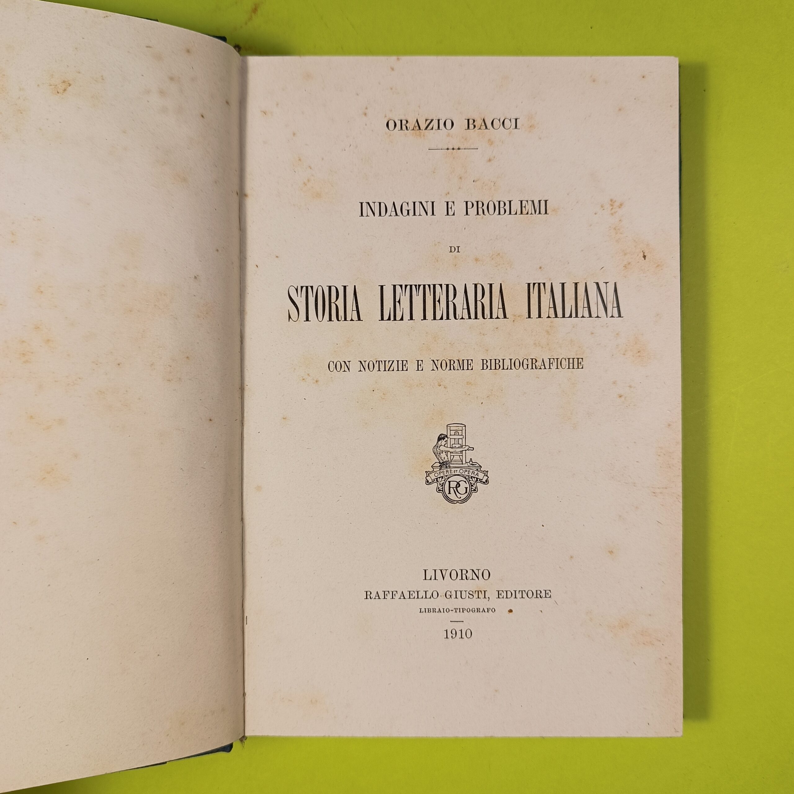 INDAGINI E PROBLEMI DI STORIA LETTERARIA ITALIANA - immagine 2