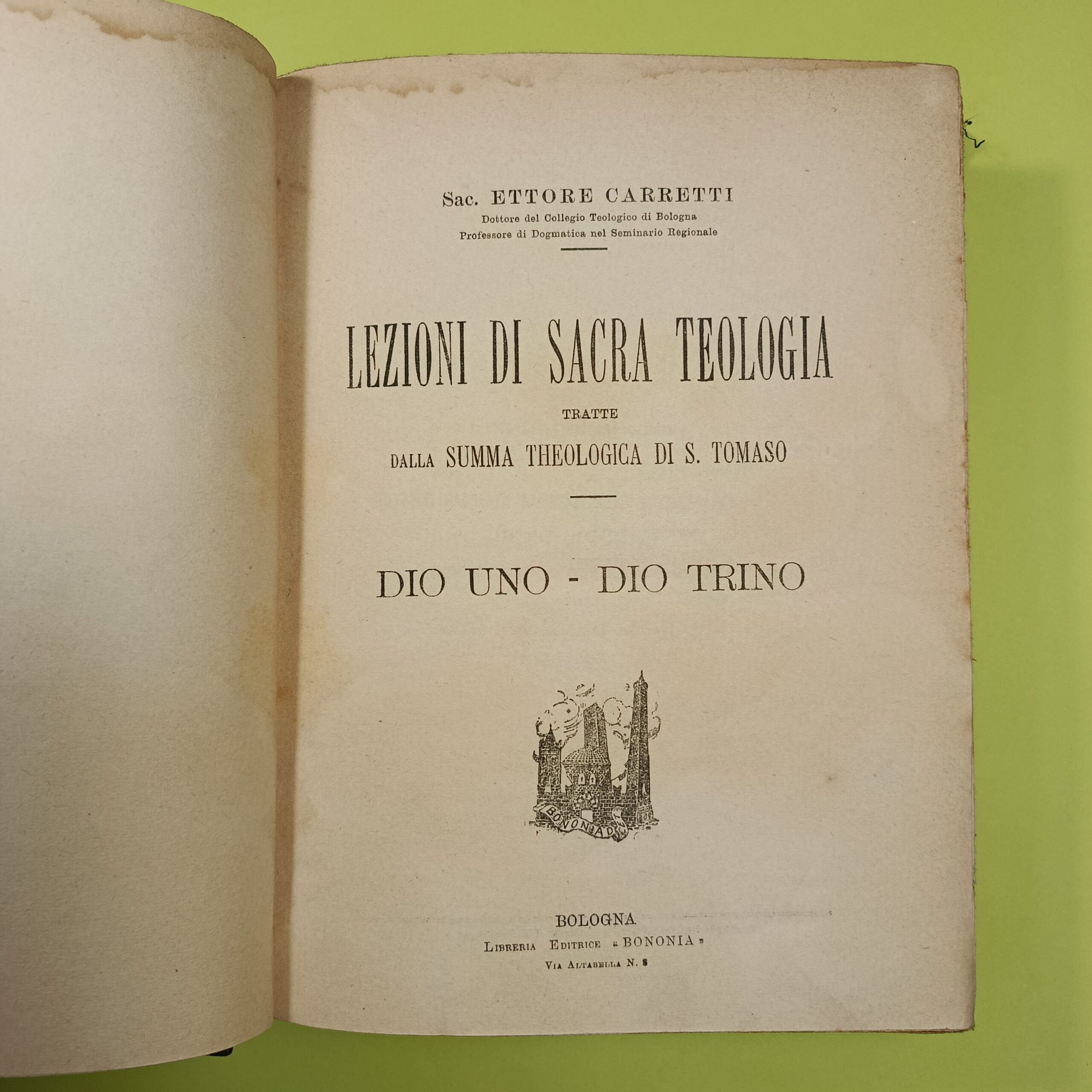 LEZIONI DI SACRA TEOLOGIA I - II - immagine 2