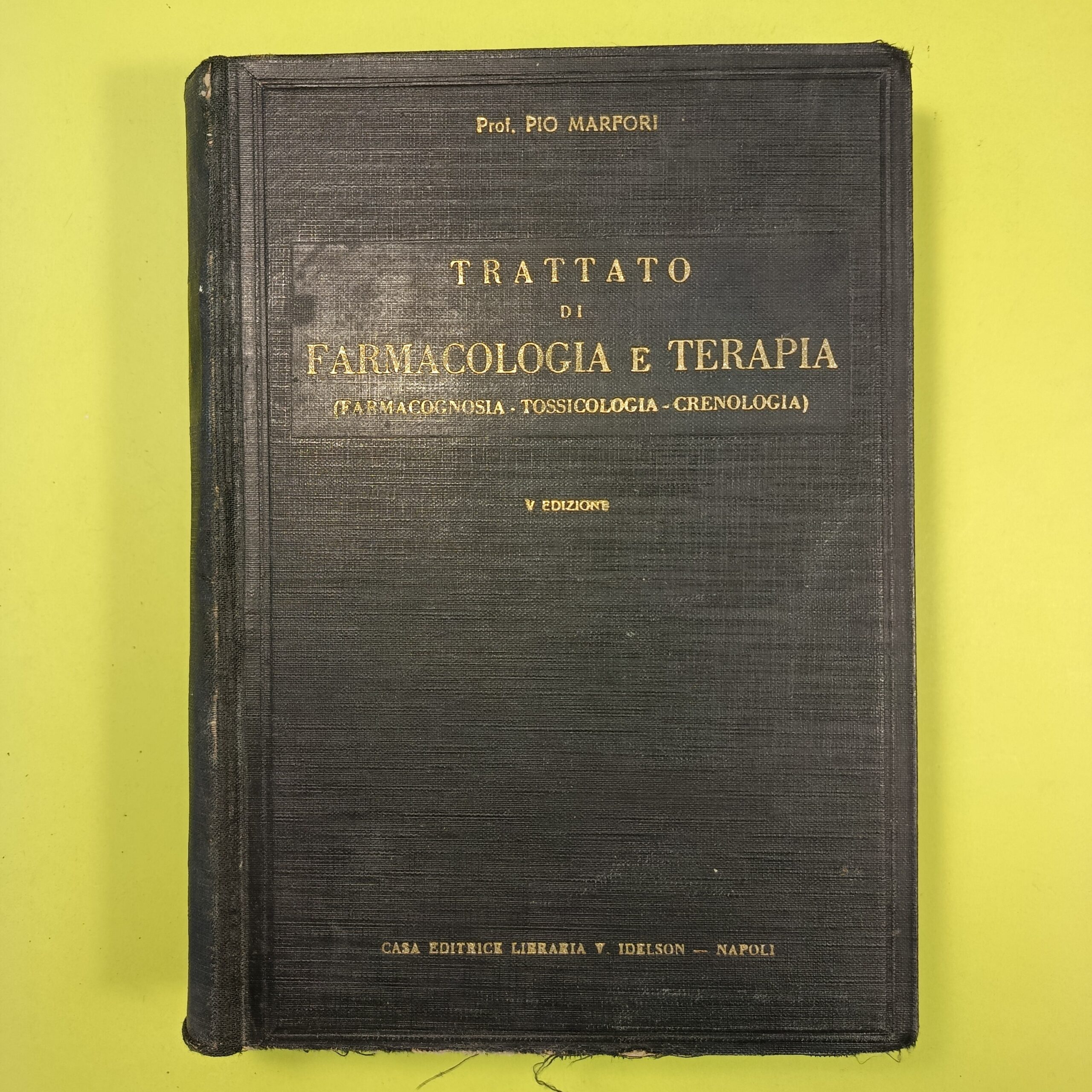 TRATTATO DI FARMACOLOGIA E TERAPIA