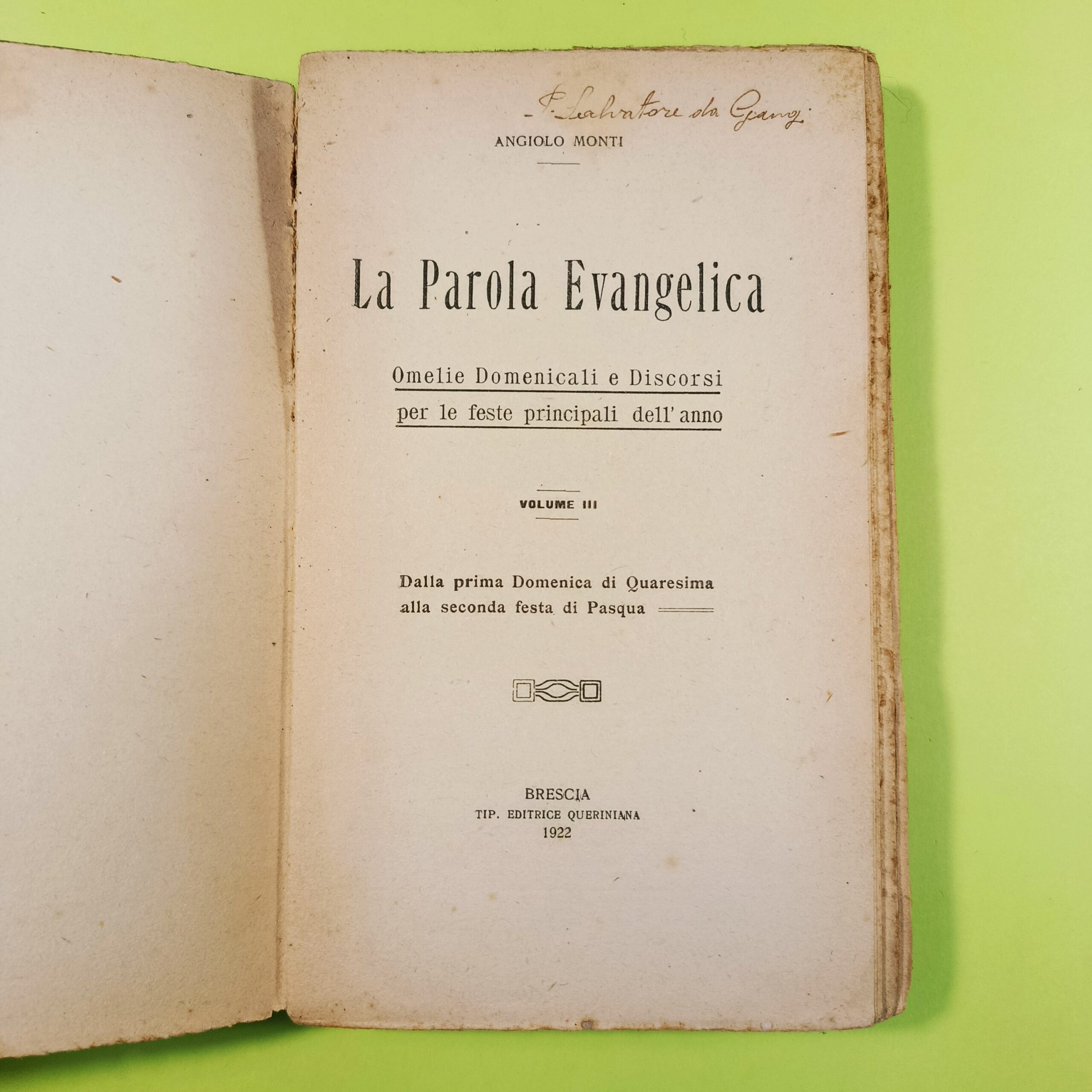 LA PAROLA EVANGELICA VOL III - immagine 2