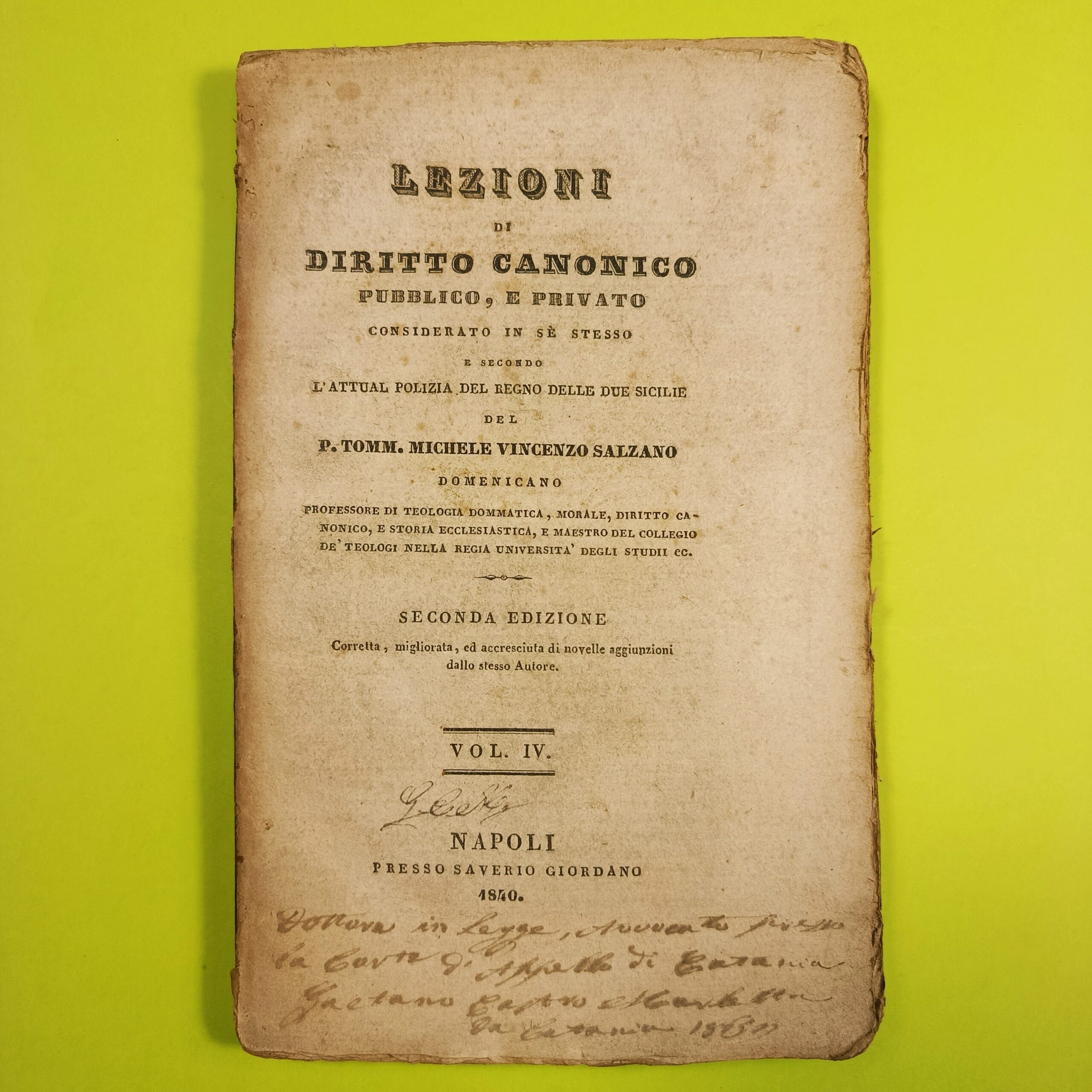 LEZIONI DI DIRITTO CANONICO PUBBLICO E PRIVATO VOL IV