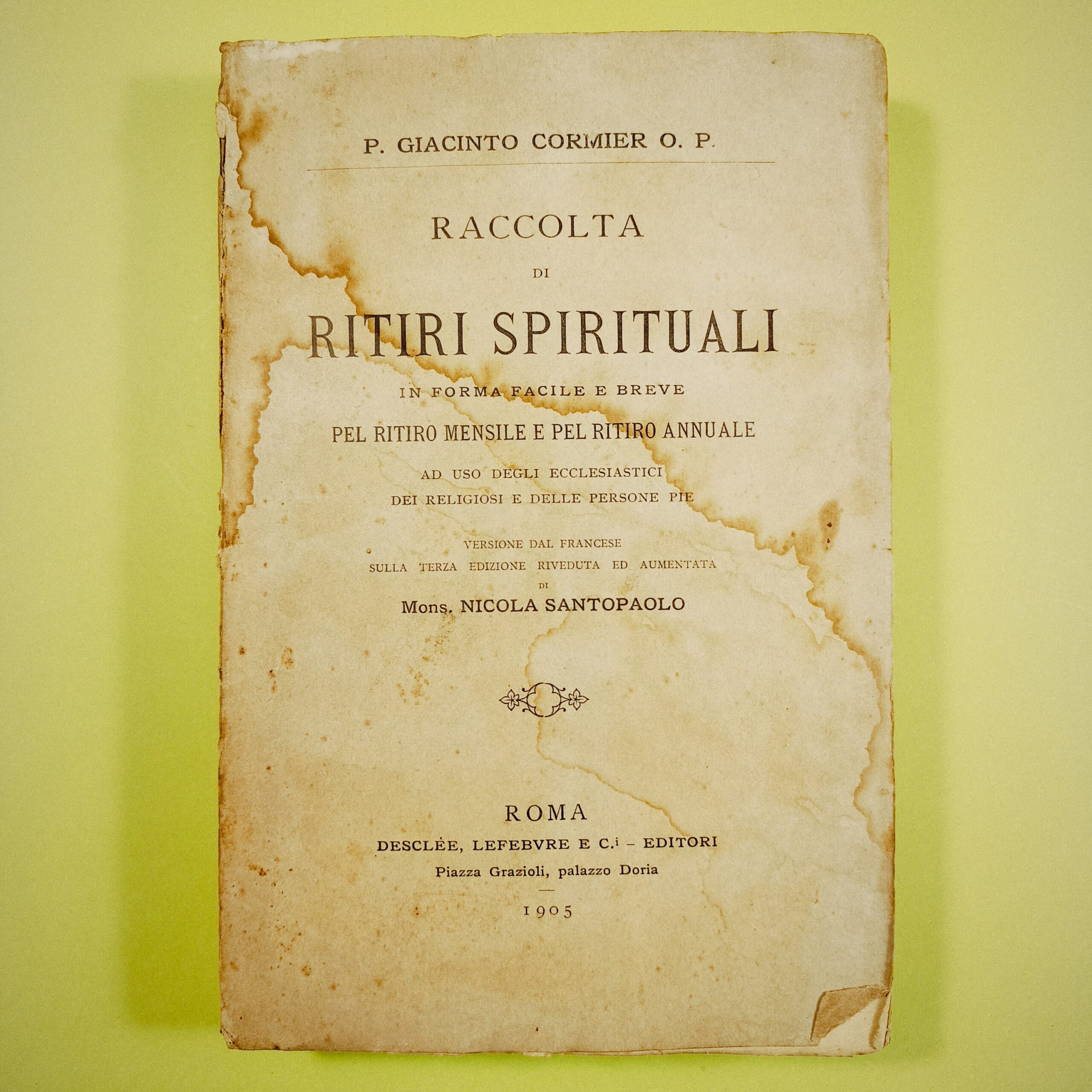 RACCOLTA DI RITIRI SPIRITUALI