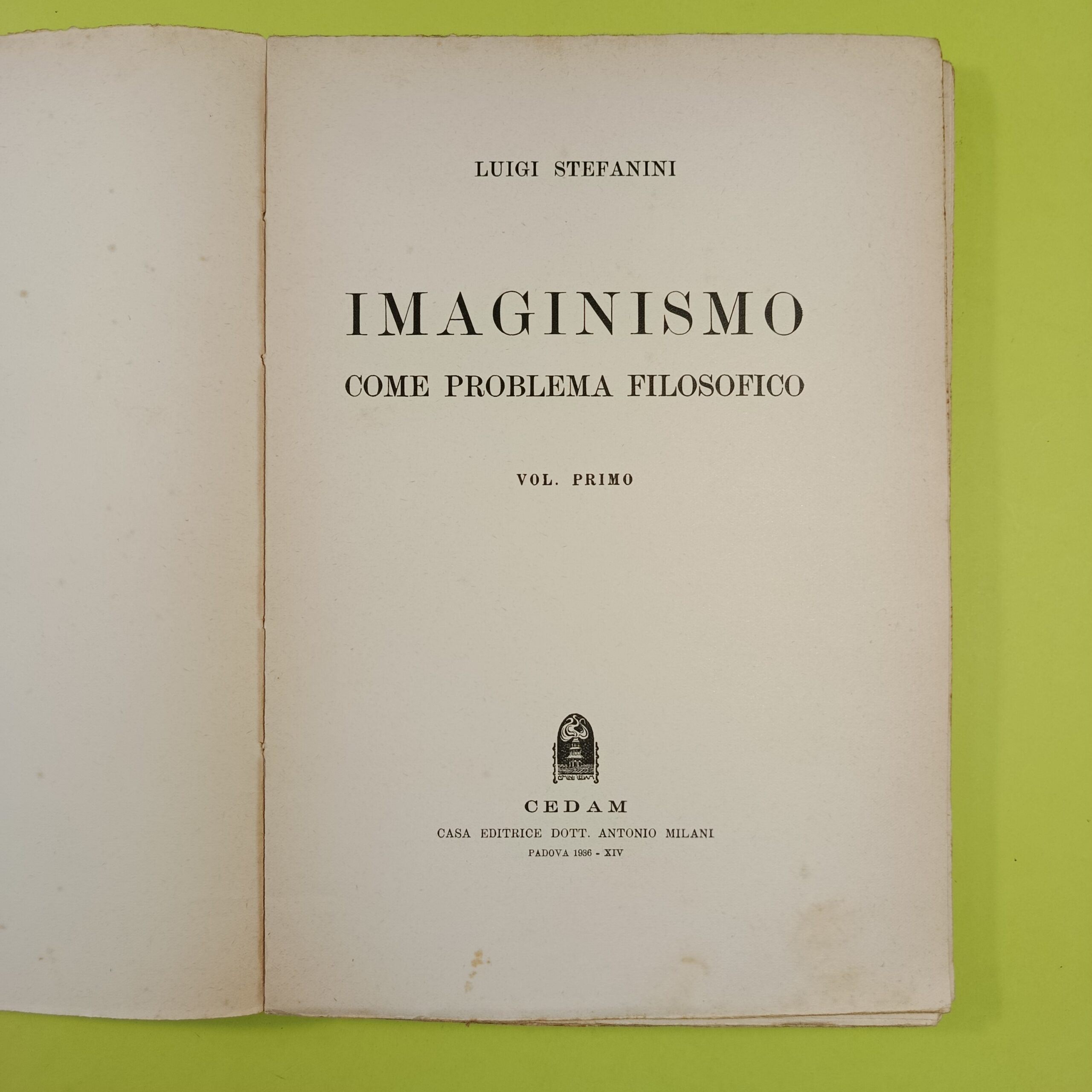 IMAGINISMO COME PROBLEMA FILOSOFICO VOL I - immagine 4