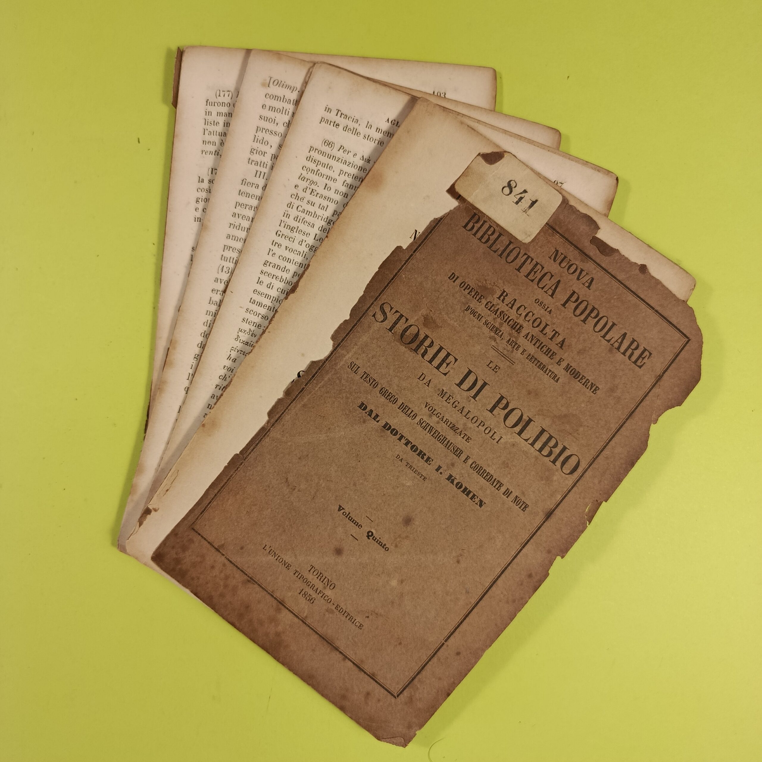 LE STORIE DI POLIBIO DA MEGALOPOLI VOL V - immagine 2