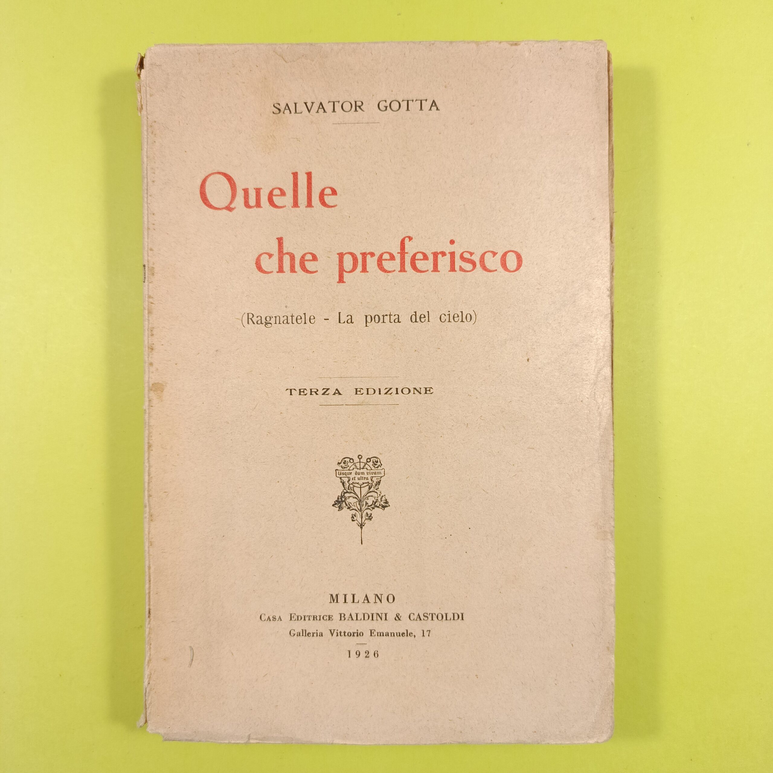 QUELLE CHE PREFERISCO