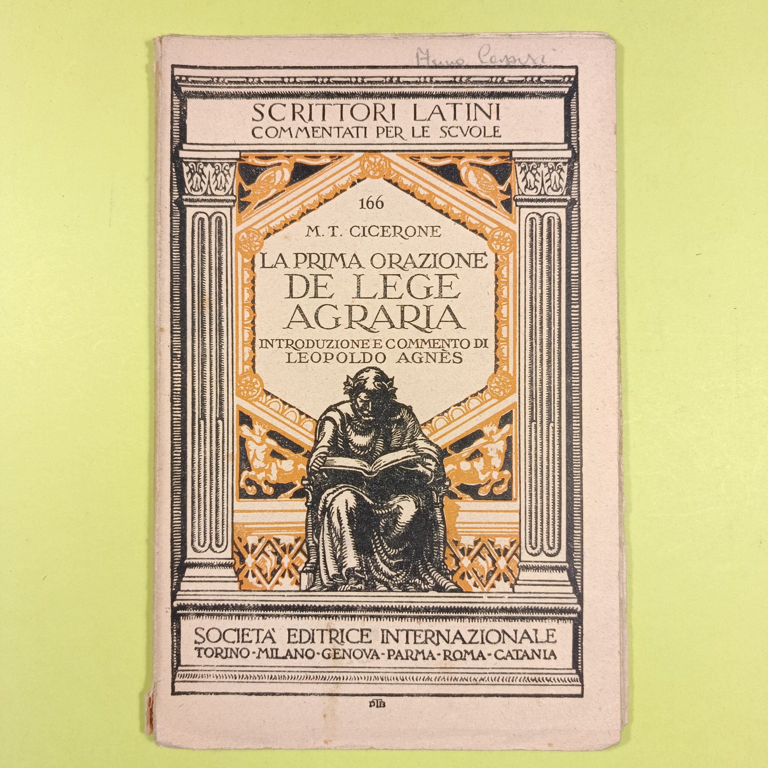 LA PRIMA ORAZIONE DE LEGE AGRARIA