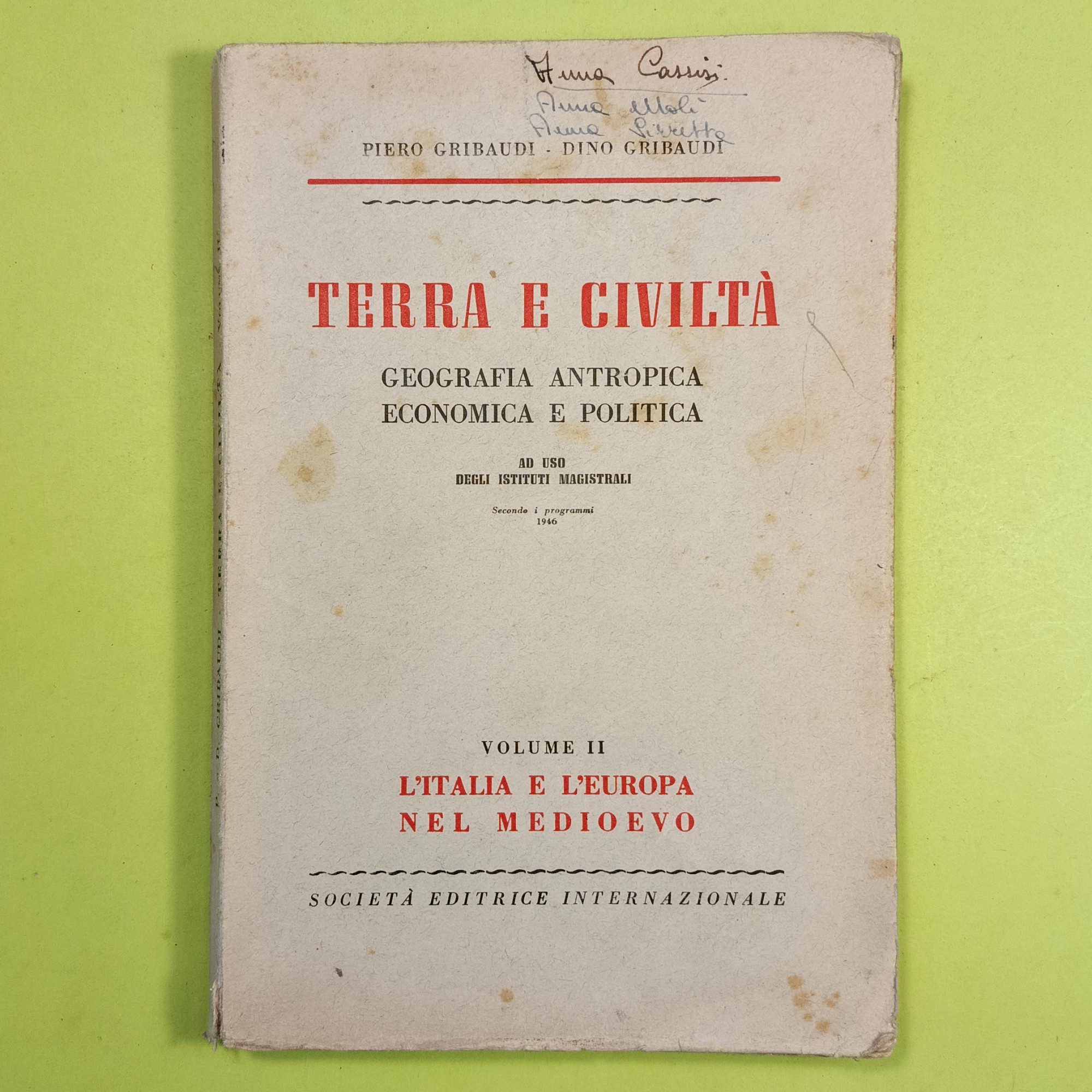 TERRA E CIVILTÀ VOL II