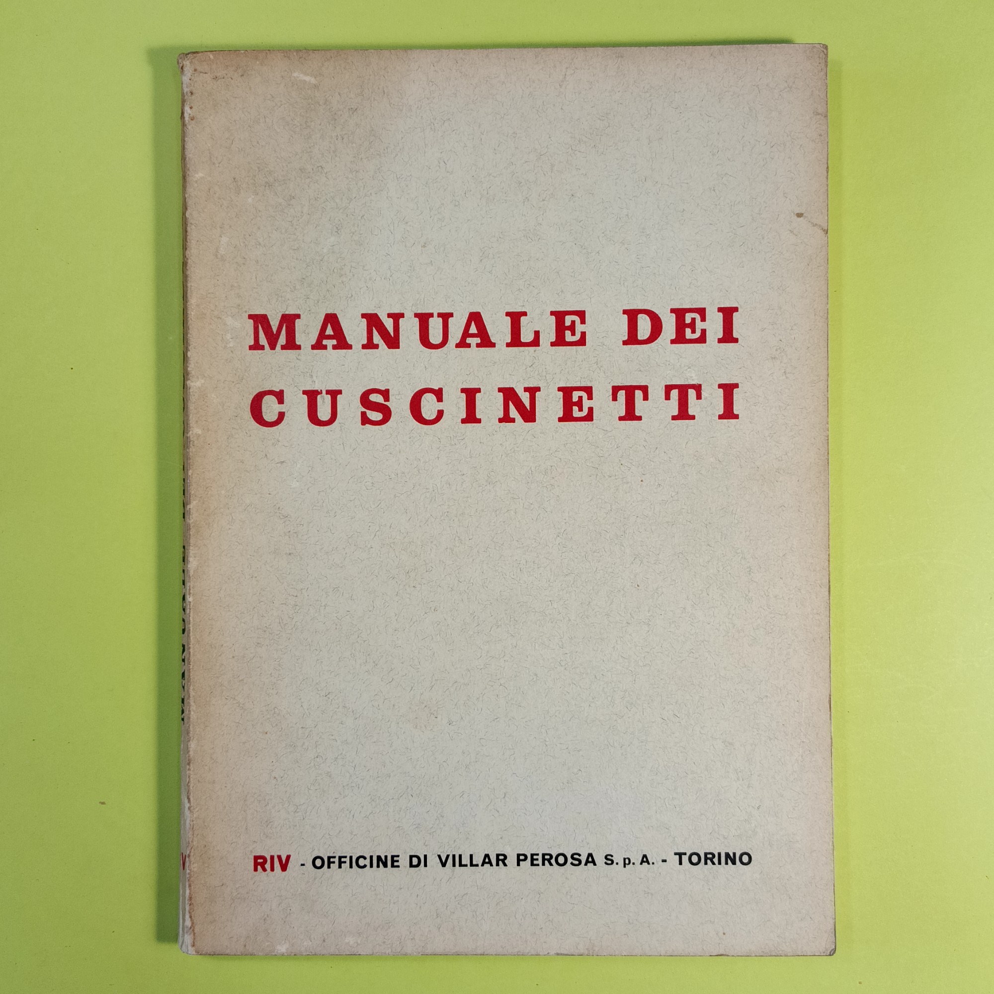 MANUALE DEI CUSCINETTI