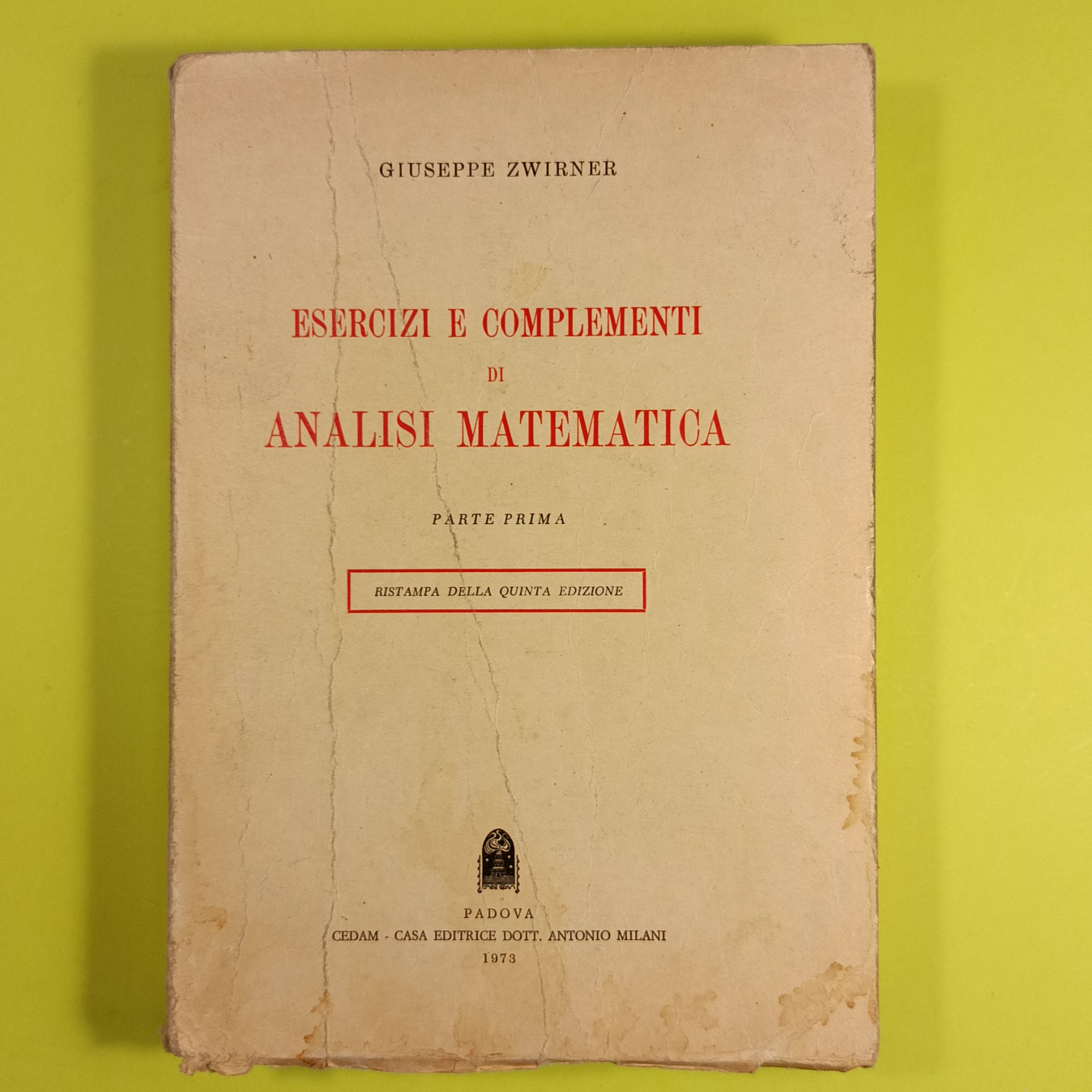ESERCIZI E COMPLEMENTI DI ANALISI MATEMATICA