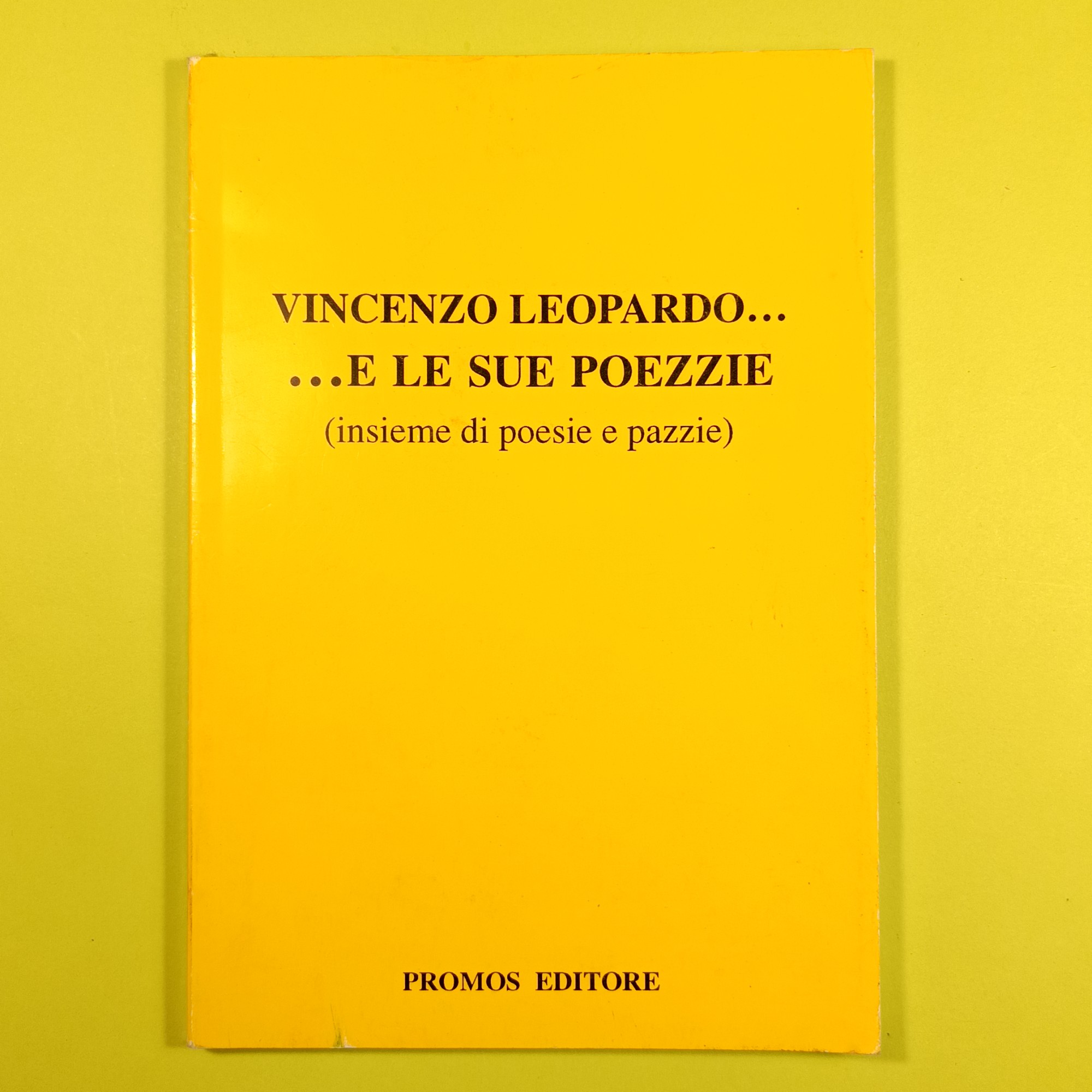 VINCENZO LEOPARDO E LE SUE POEZZIE