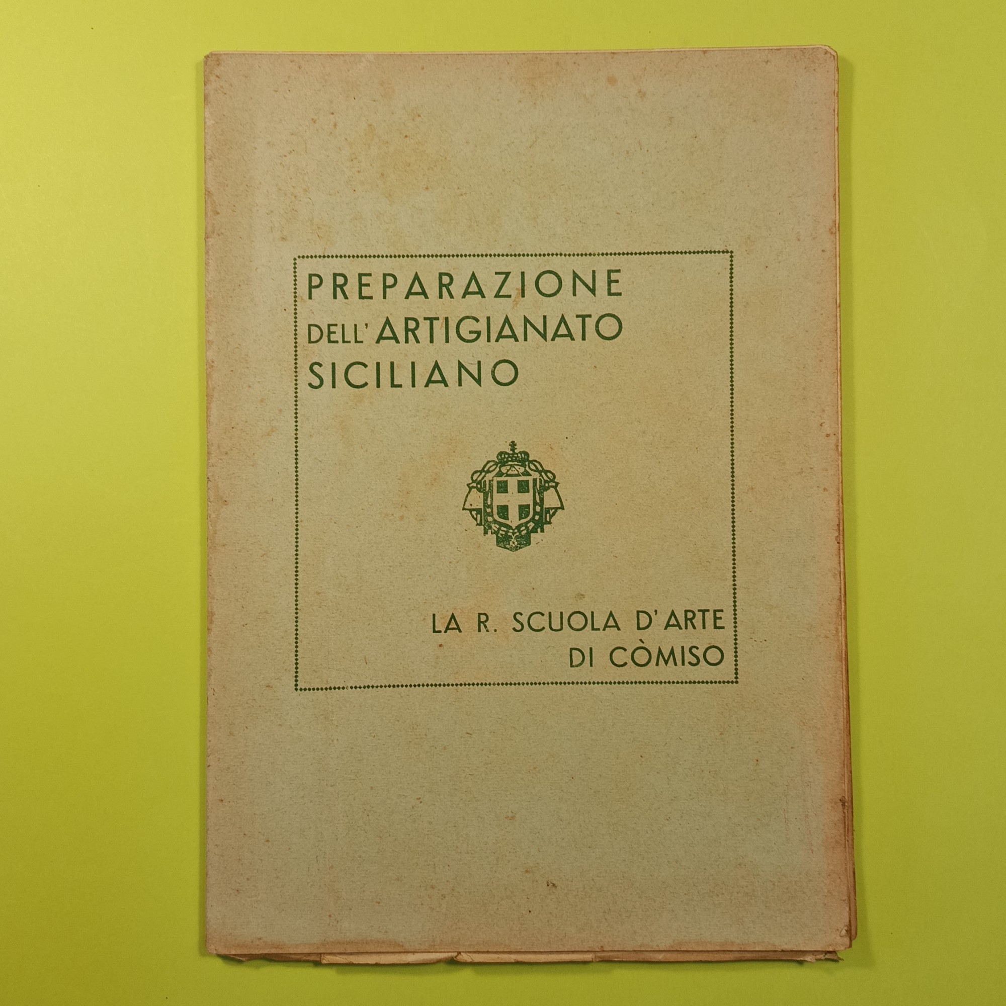 PREPARAZIONE DELL'ARTIGIANATO SICILIANO