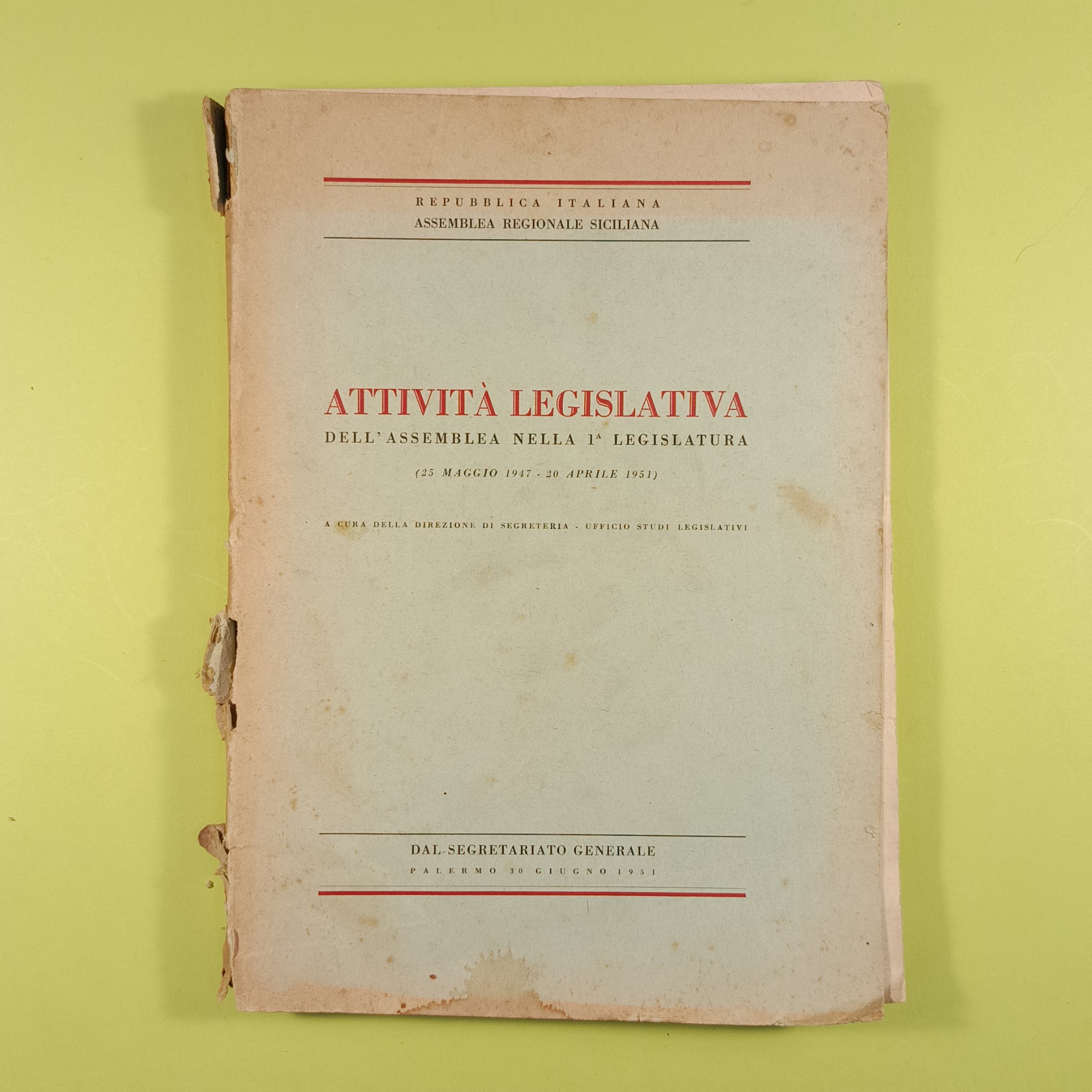 ATTIVITÀ LEGISLATIVA