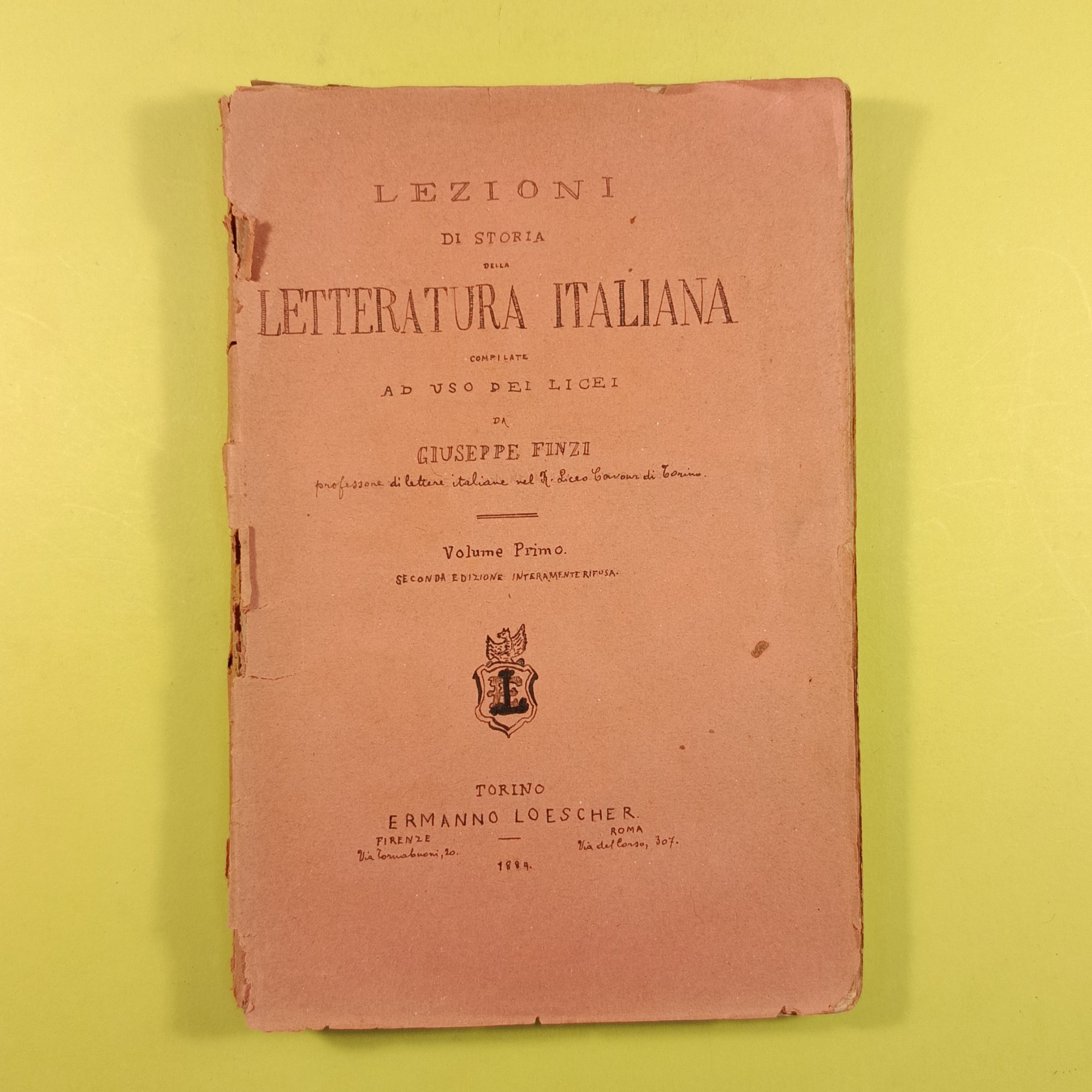 LEZIONI DI LETTERATURA ITALIANA