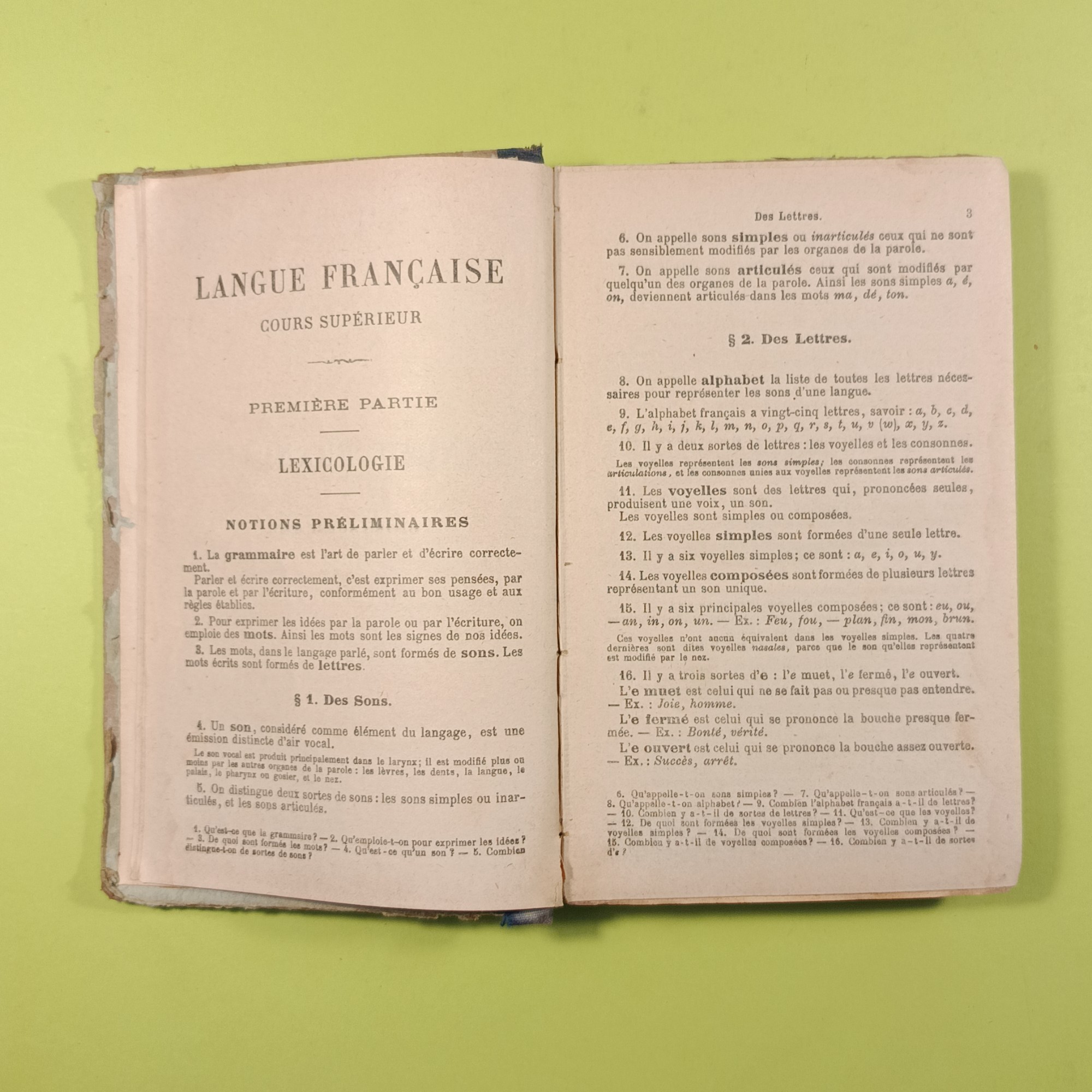 LECONS DE LANGUE FRANCAISE - immagine 3