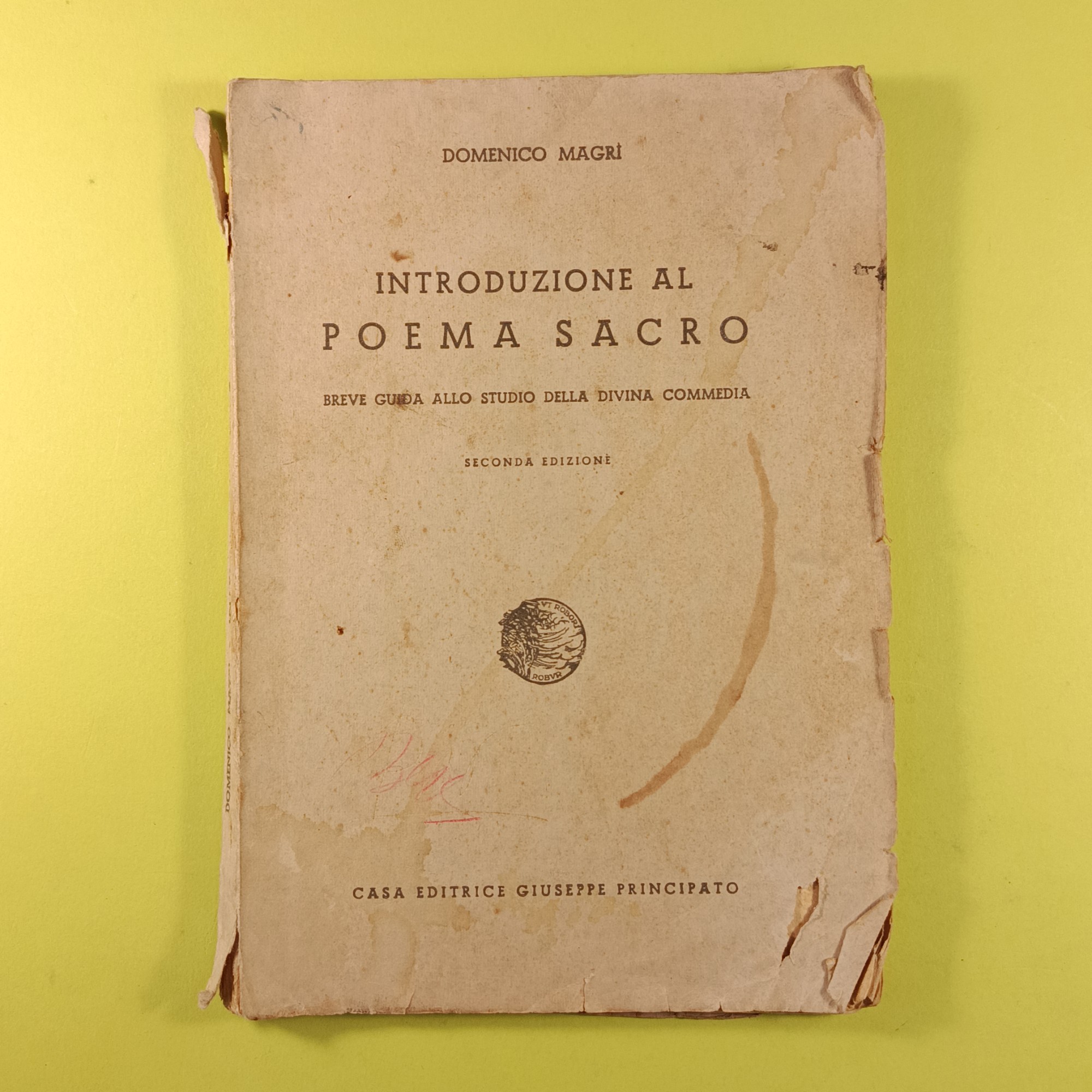 INTRODUZIONE AL POEMA SACRO