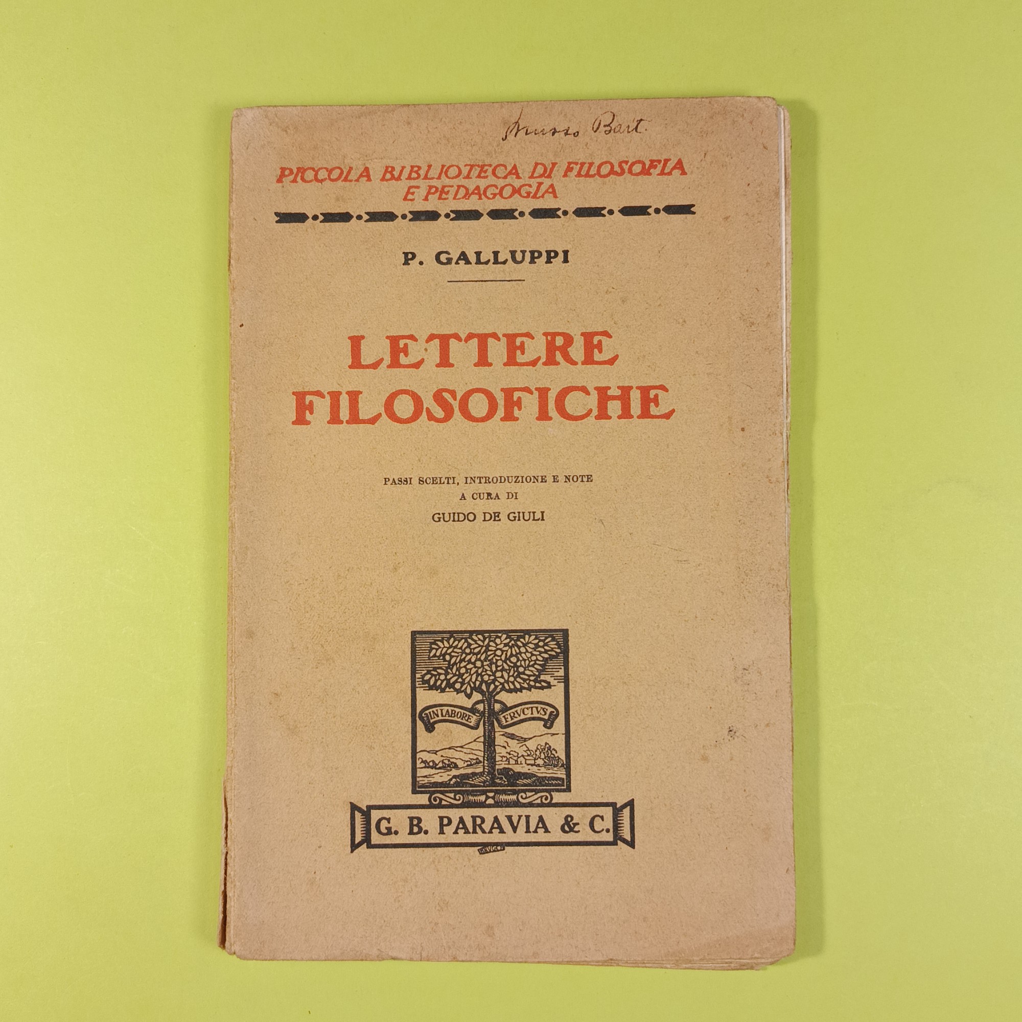 LETTERE FILOSOFICHE