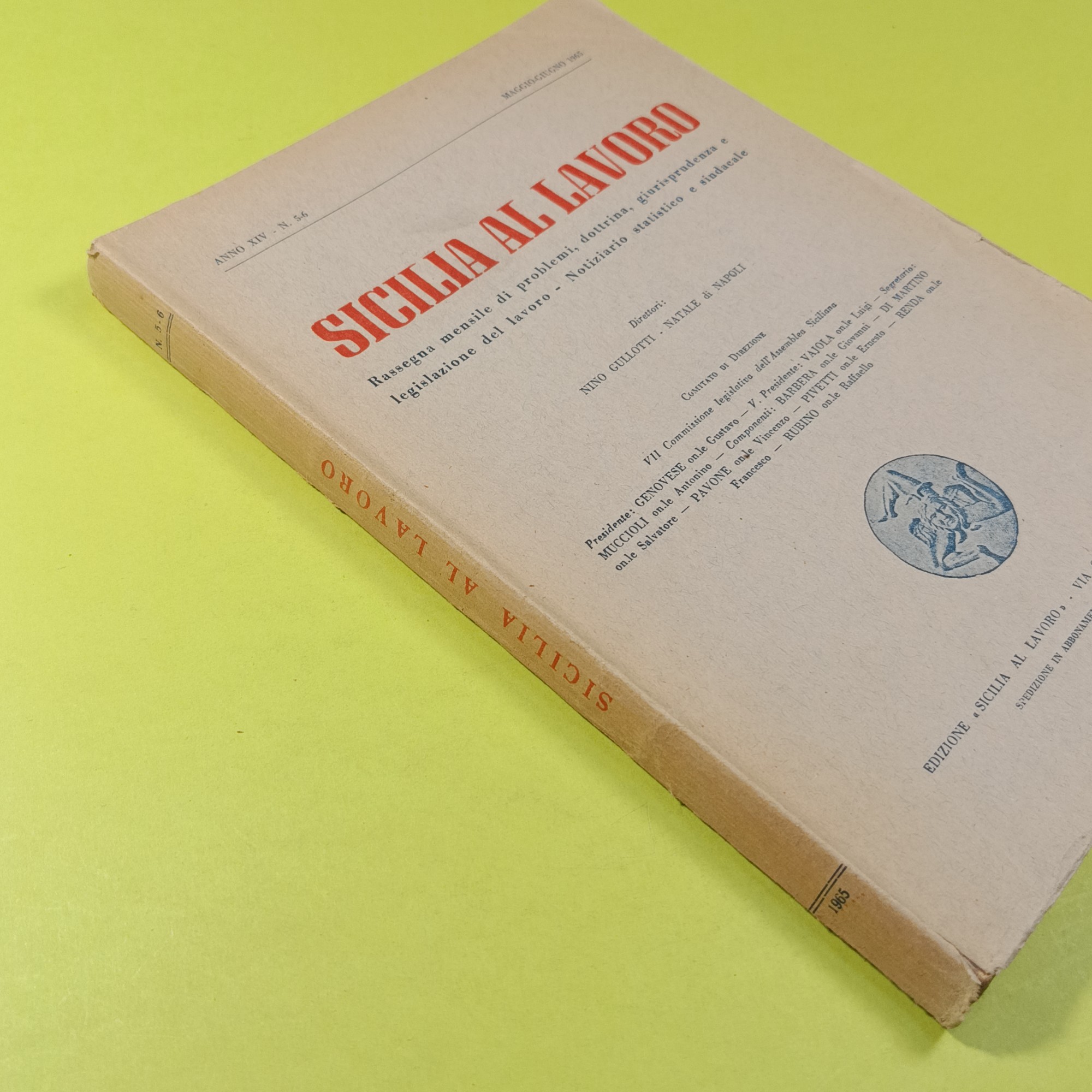 SICILIA AL LAVORO MAGGIO GIUGNO 1965 N. 5-6 - immagine 2