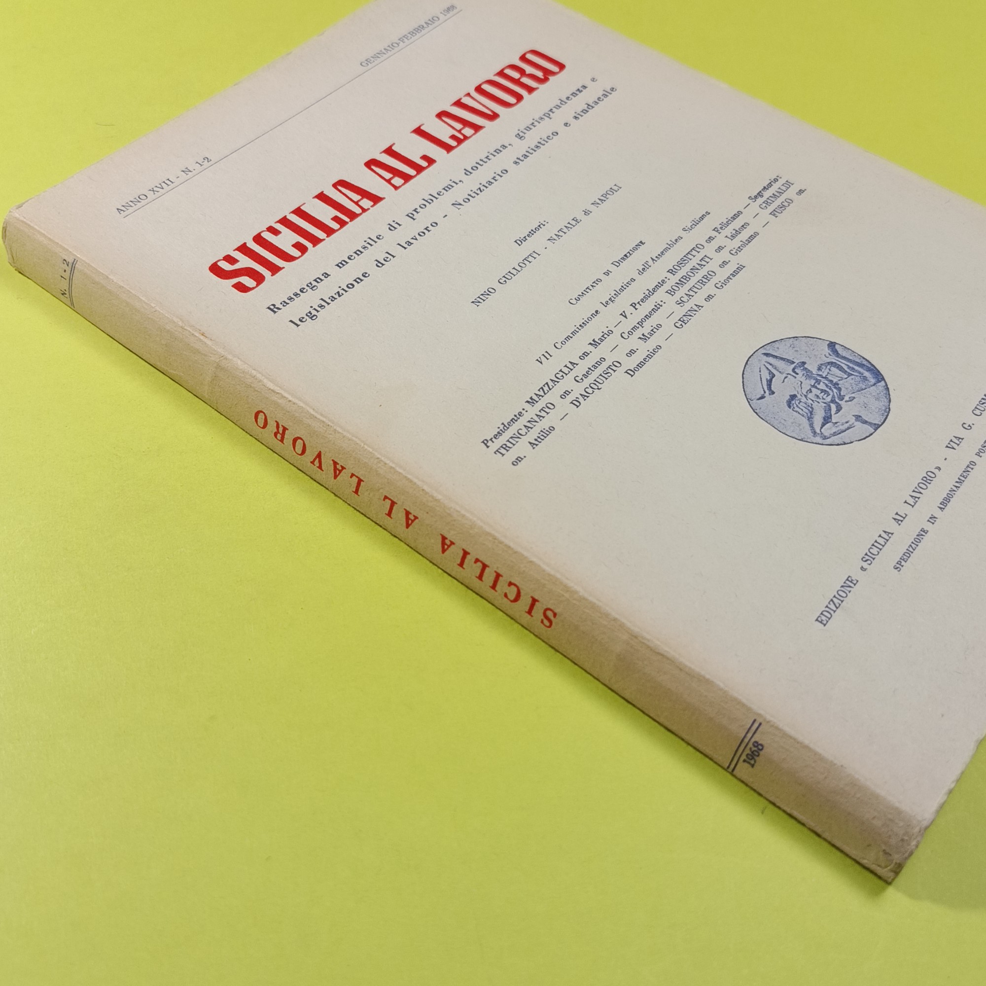 SICILIA AL LAVORO GENNAIO FEBBRAIO 1968 N. 1-2 - immagine 2