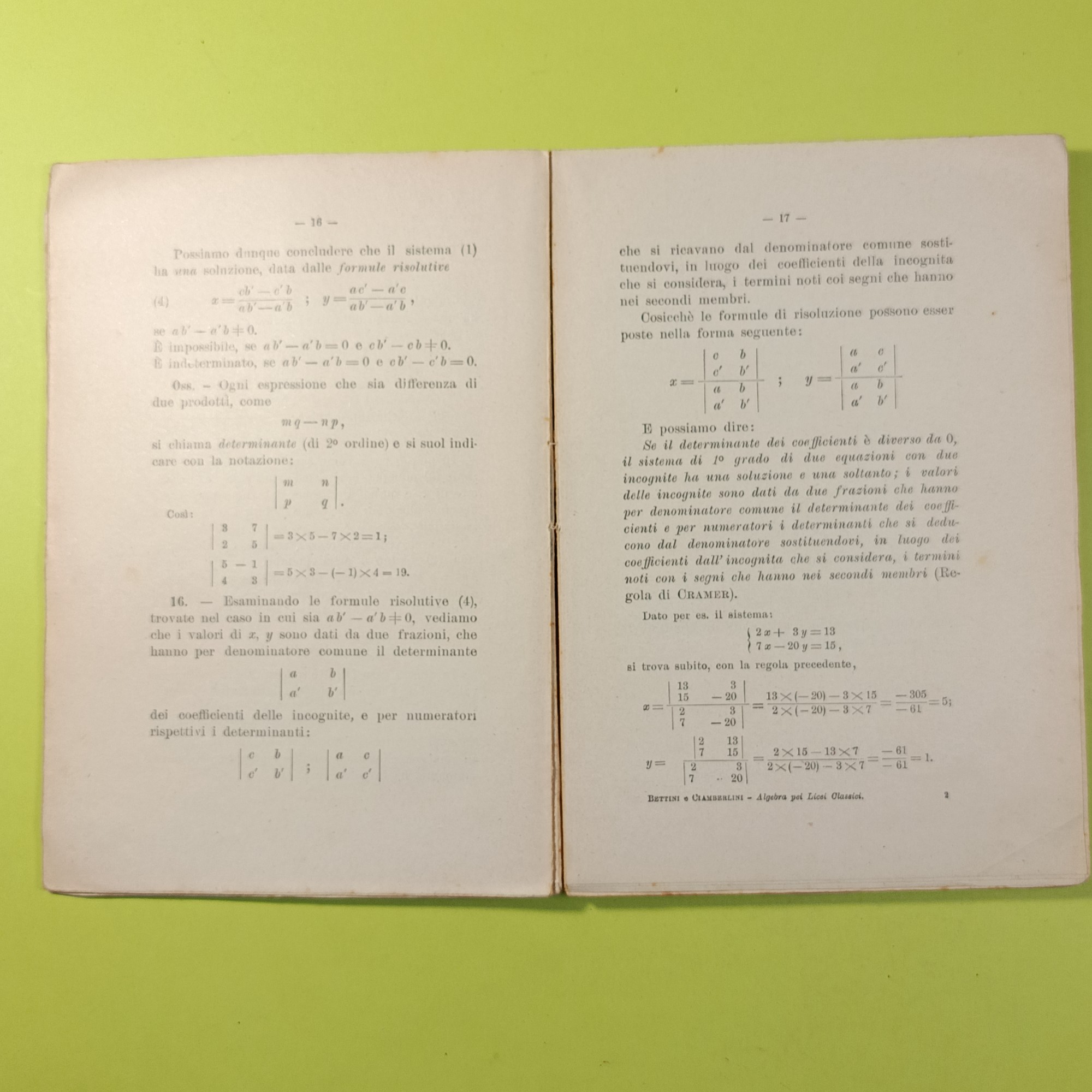 ALGEBRA PER I LICEI CLASSICI - immagine 3