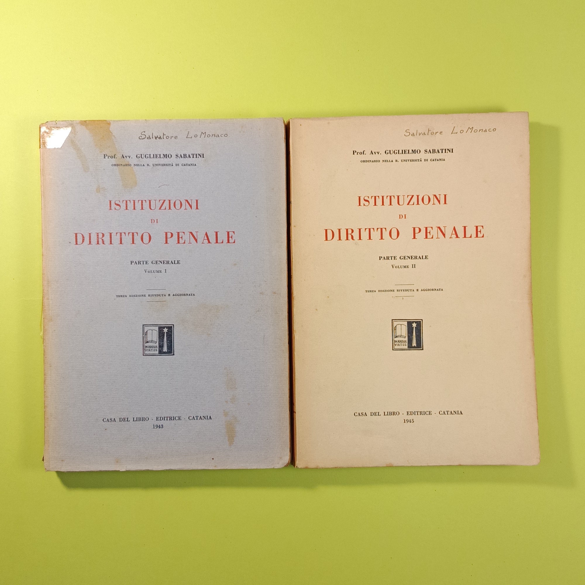 ISTITUZIONI DI DIRITTO PENALE 2 VOLUMI