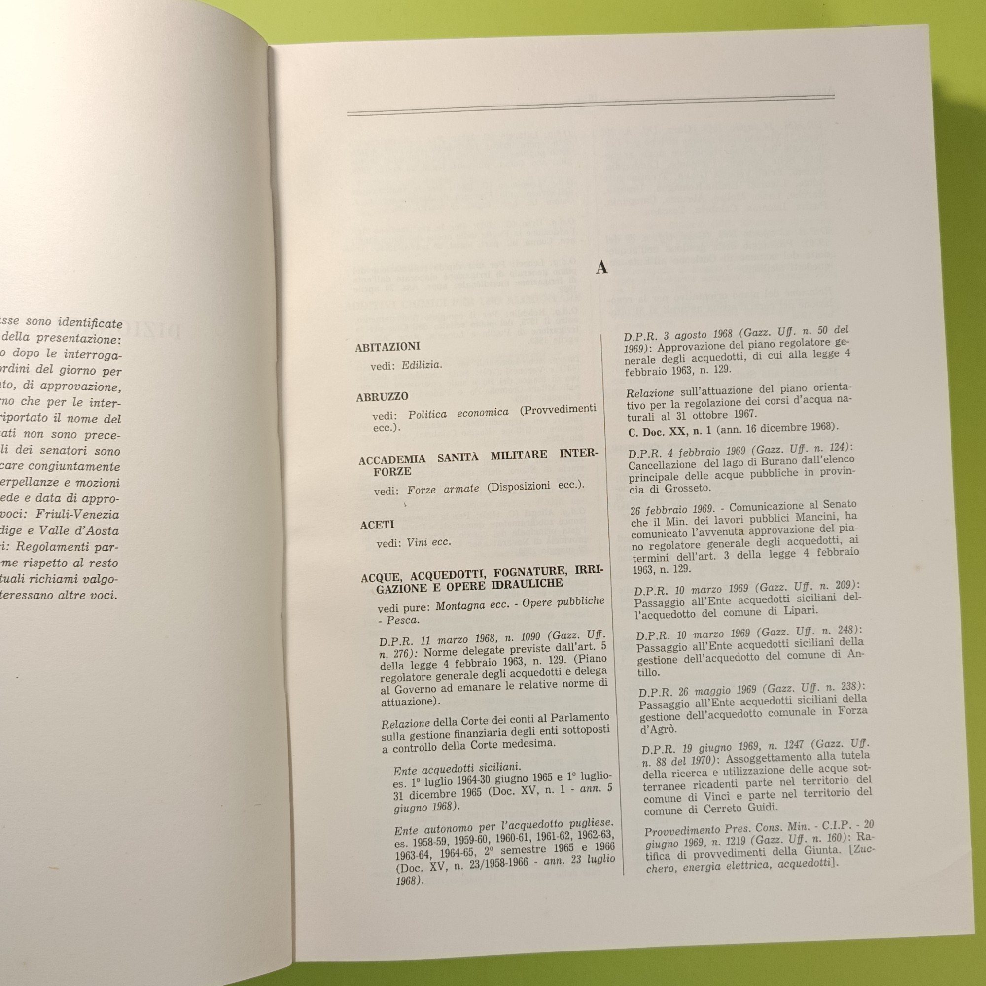 REPERTORIO LEGISLATIVO E PARLAMENTARE VOL I E II V LEGISLATURA 1970 - immagine 3