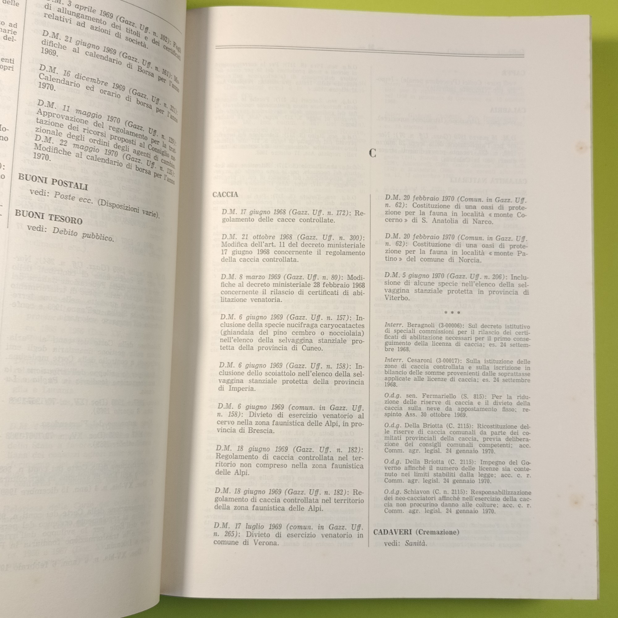 REPERTORIO LEGISLATIVO E PARLAMENTARE VOL I E II V LEGISLATURA AGOSTO 1970 - immagine 4