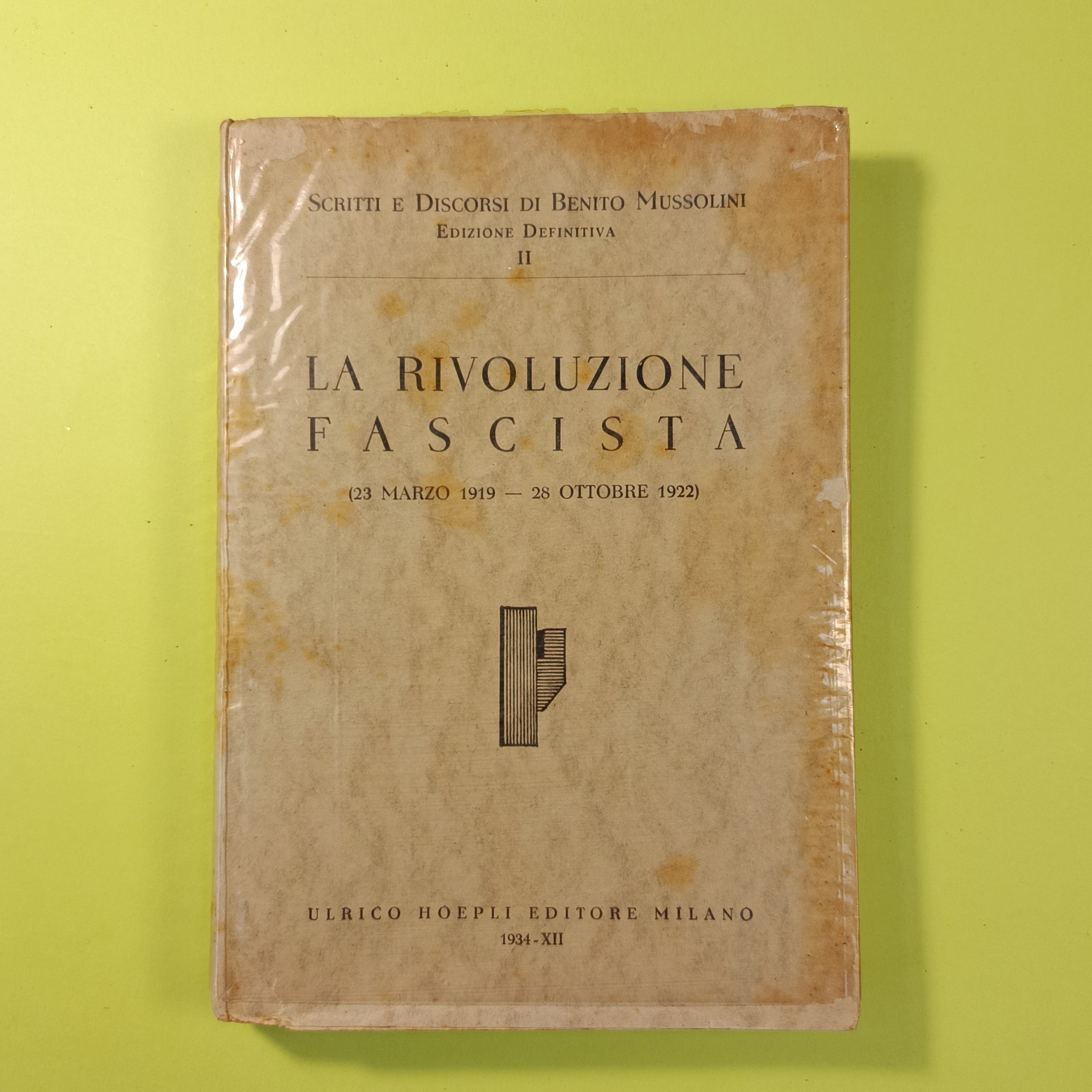 LA RIVOLUZIONE FASCISTA