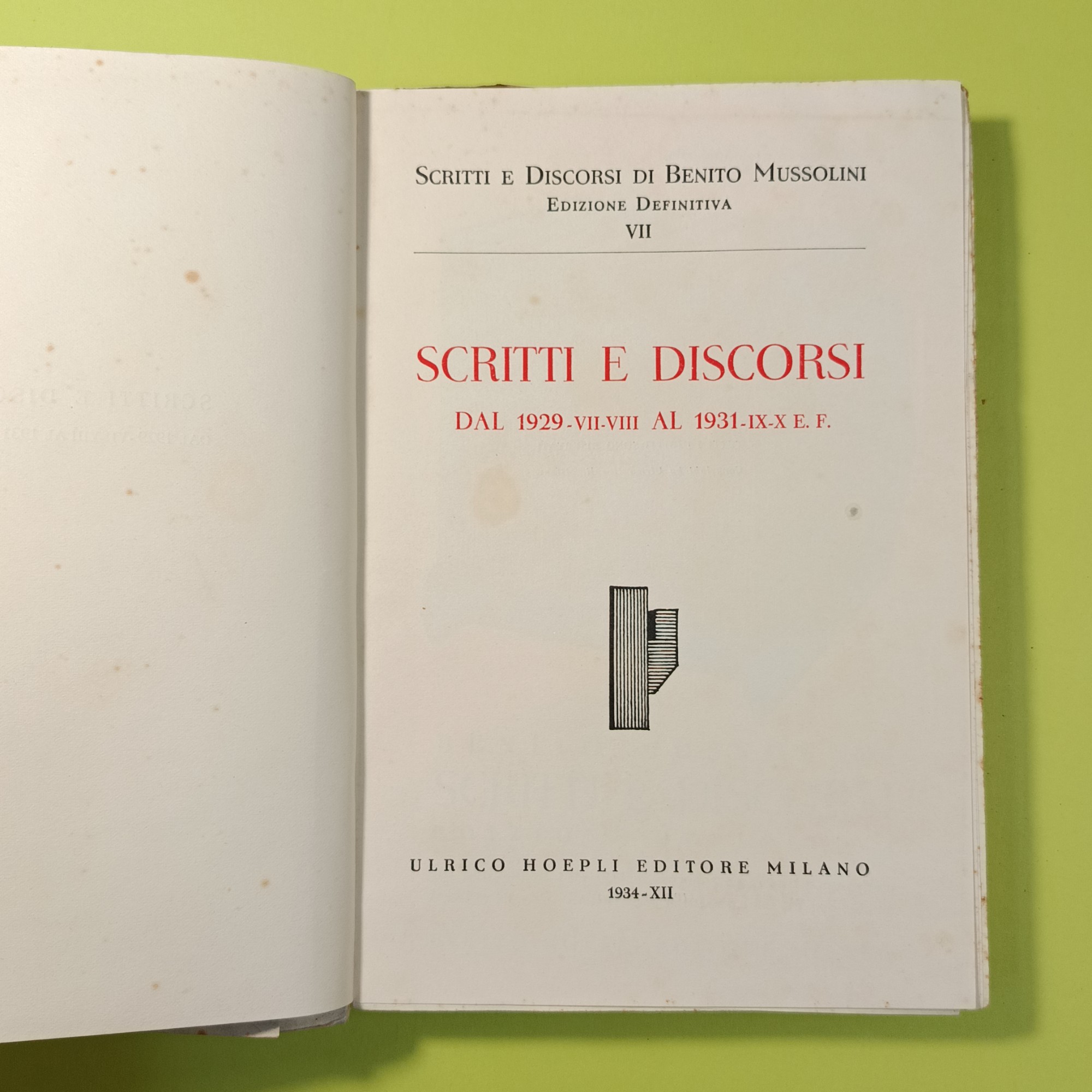 SCRITTI E DISCORSI DAL 1929 AL 1931 - immagine 3