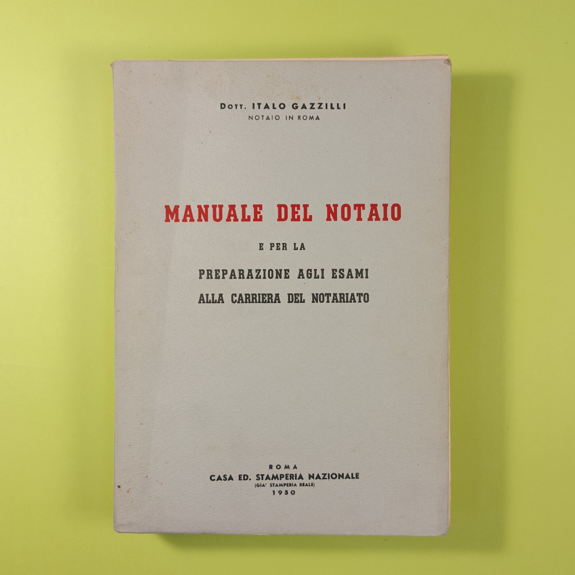 MANUALE DEL NOTAIO